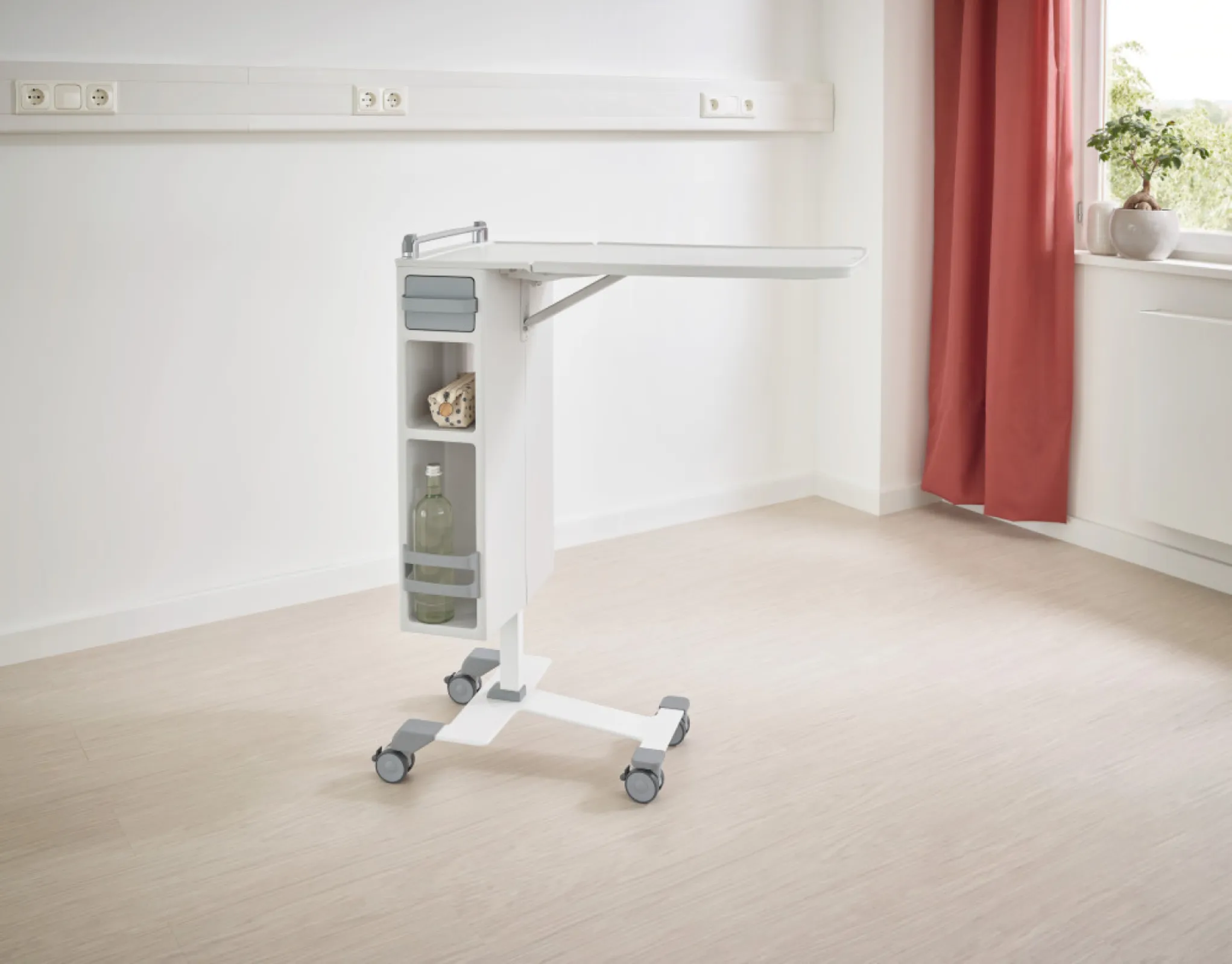 Mobile bedside cabinet Quado from Stiegelmeyer