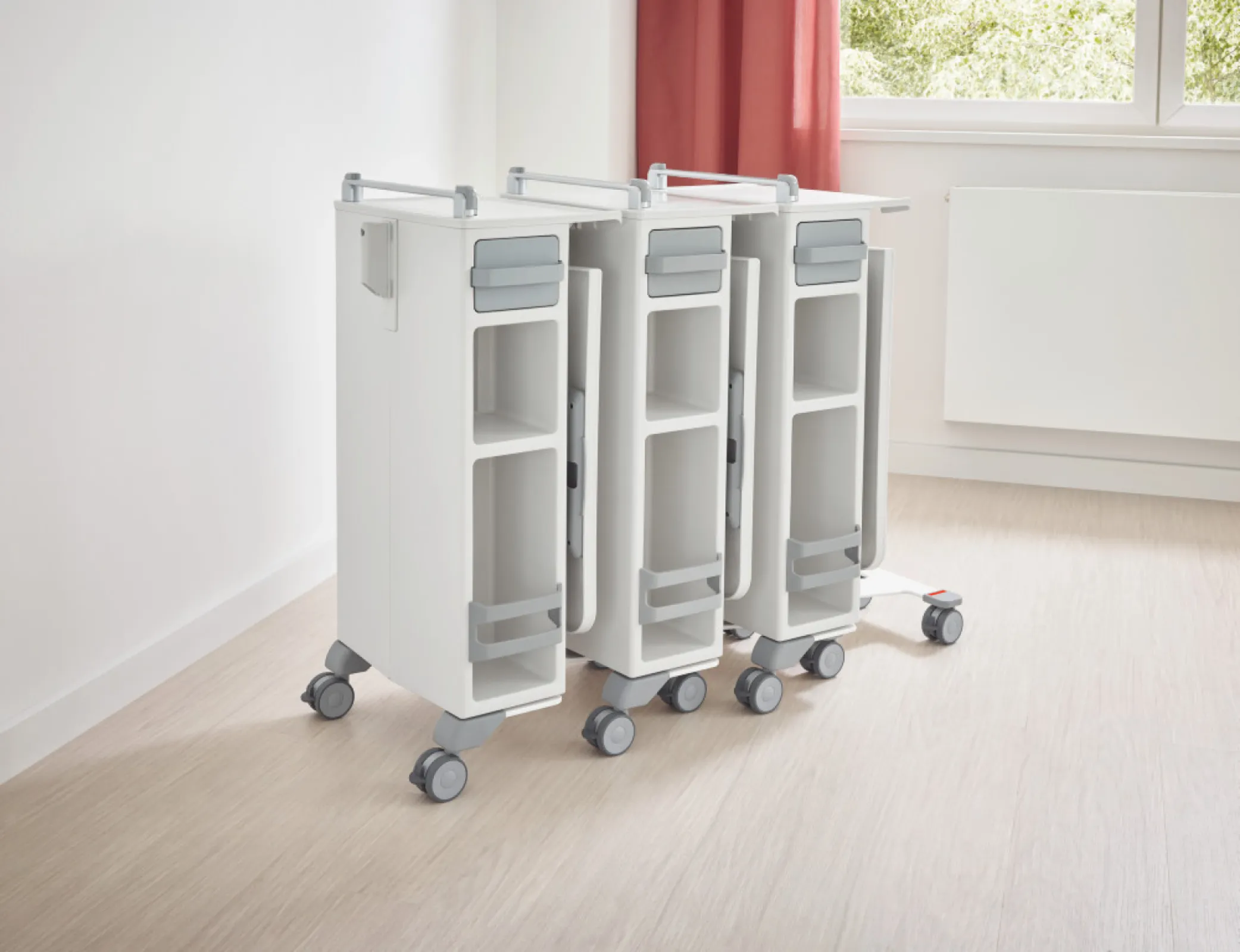 Mobile bedside cabinet Quado from Stiegelmeyer