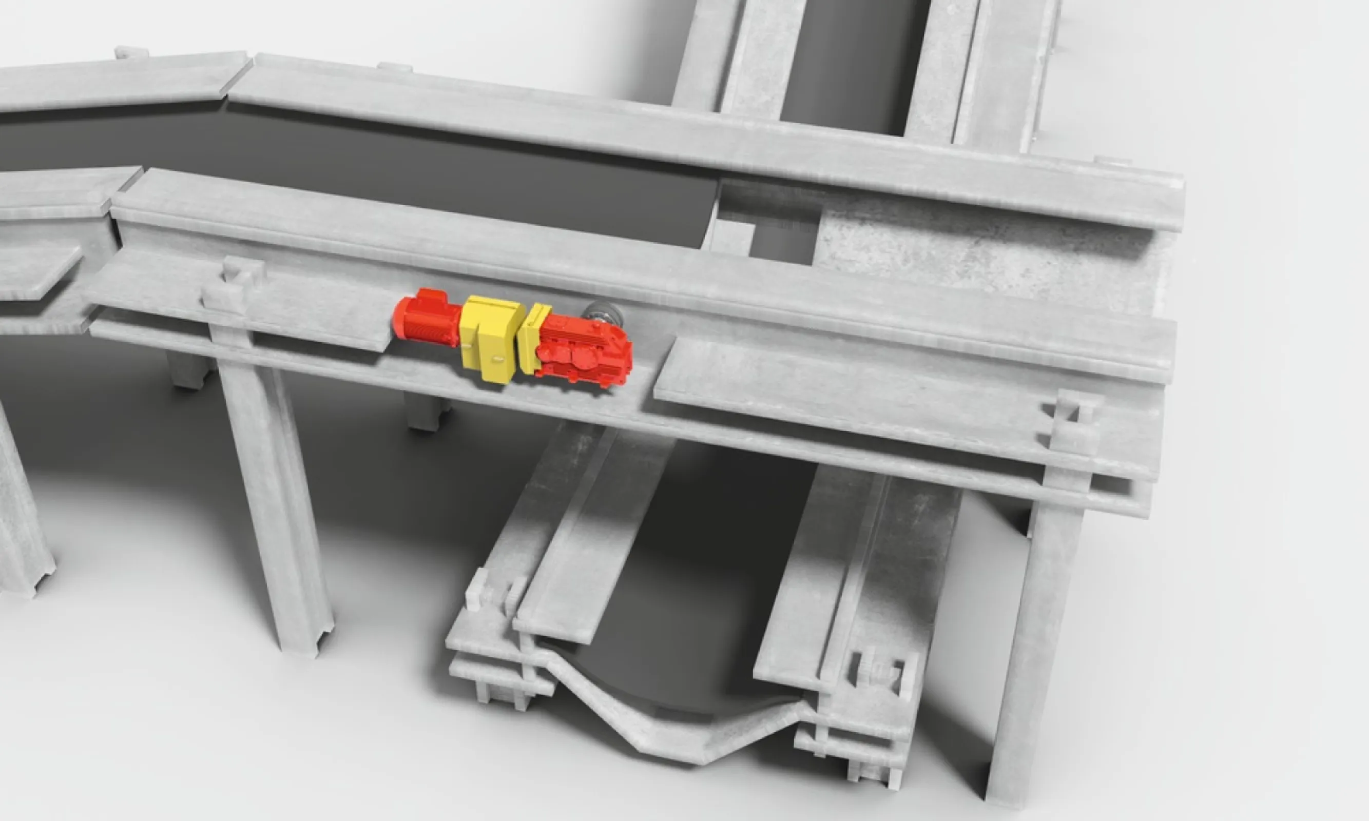 TRANSMISSION SYSTEM FOR CONVEYOR BELT