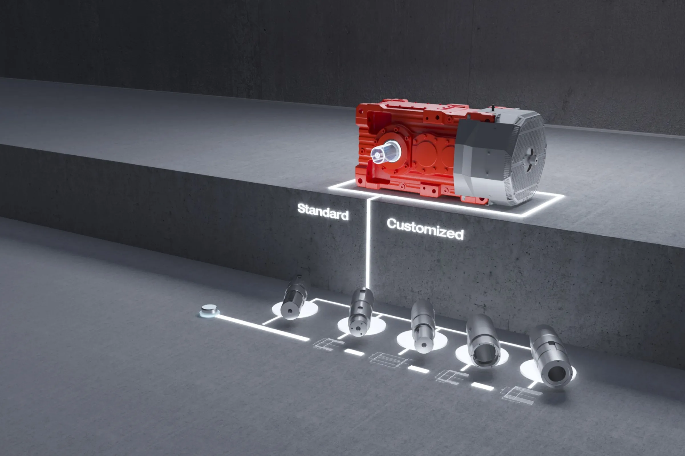 CUSTOMIZED INDUSTRIAL GEAR UNIT