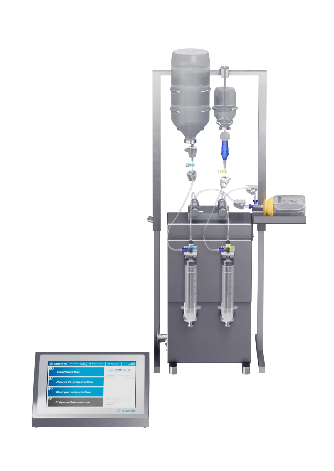 MIBMIX® C24 2-channel - Complete stainless-steel housing for easy cleaning and disinfection