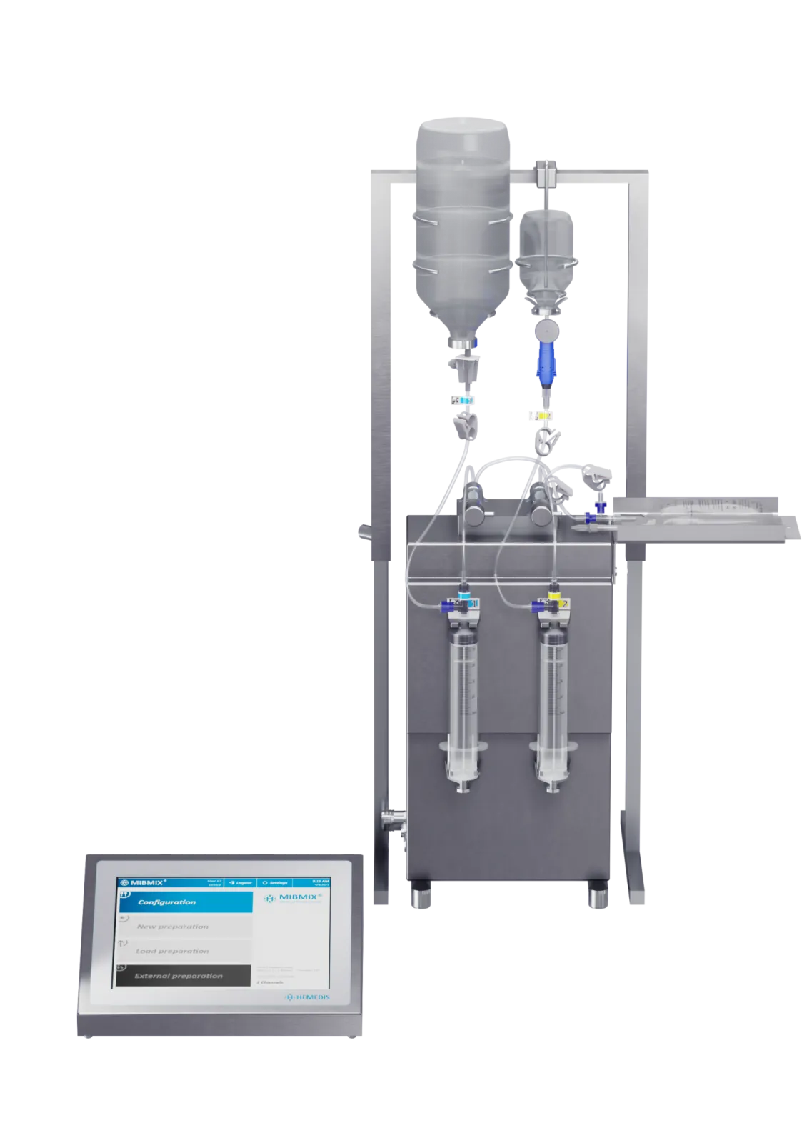 MIBMIX® C24 2-channel - filling of polyolefin bags