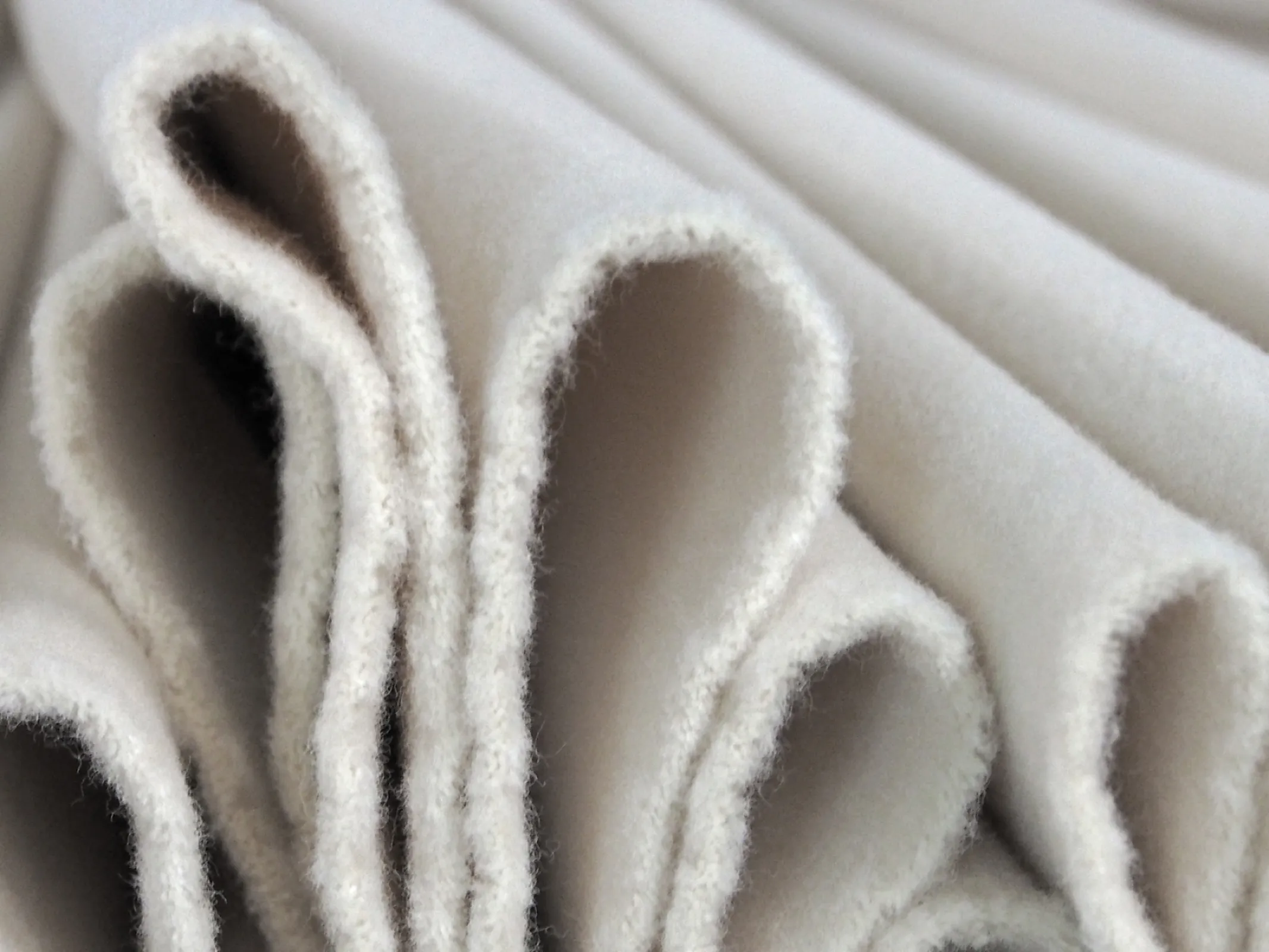 Moleton or Napped Sateen wrapper - finished raised in our company in Germany