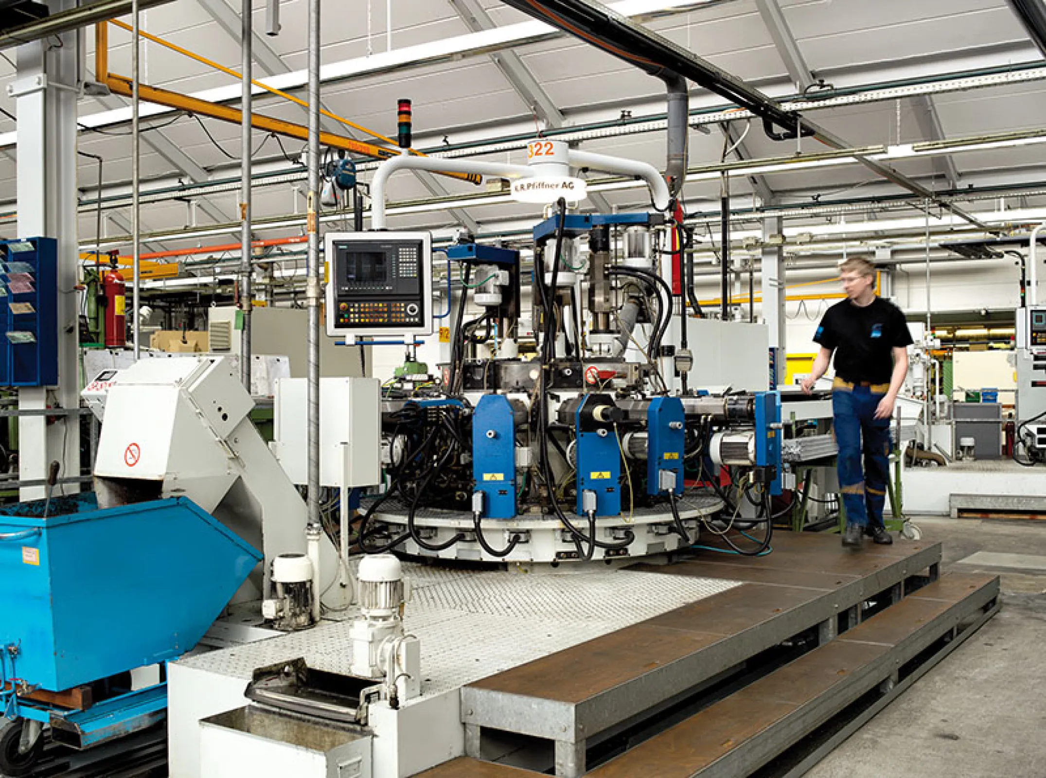 Efficient production of parts on rotary transfer machines