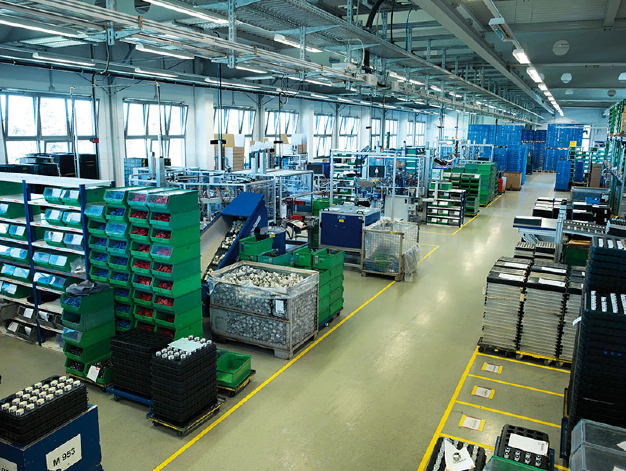 Production line for motor assembly