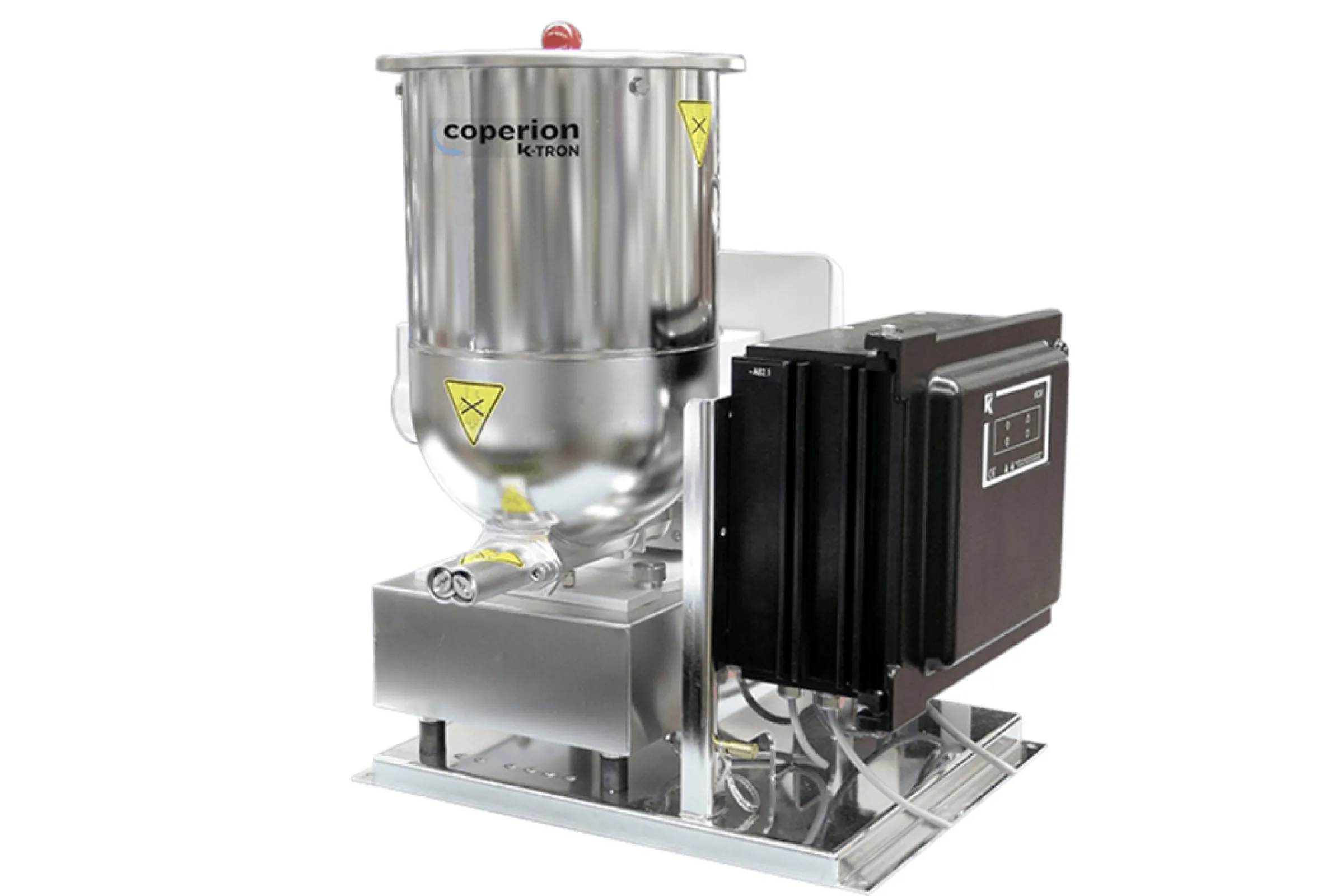 Compact screw feeders are ideal for low feed rates