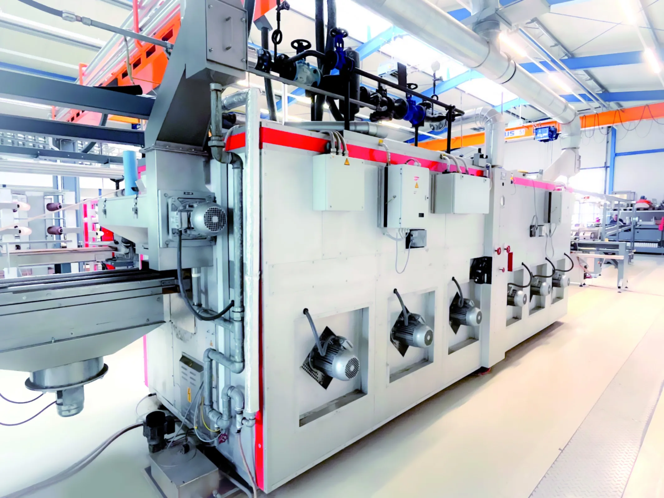 GVA: Multi channel heatsetting machine