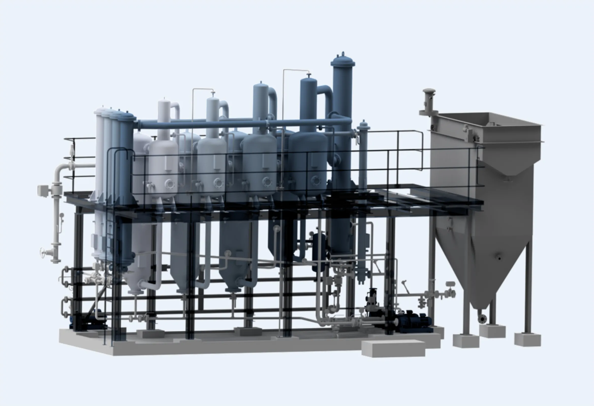 4-stage caustic recovery plant (CRP)