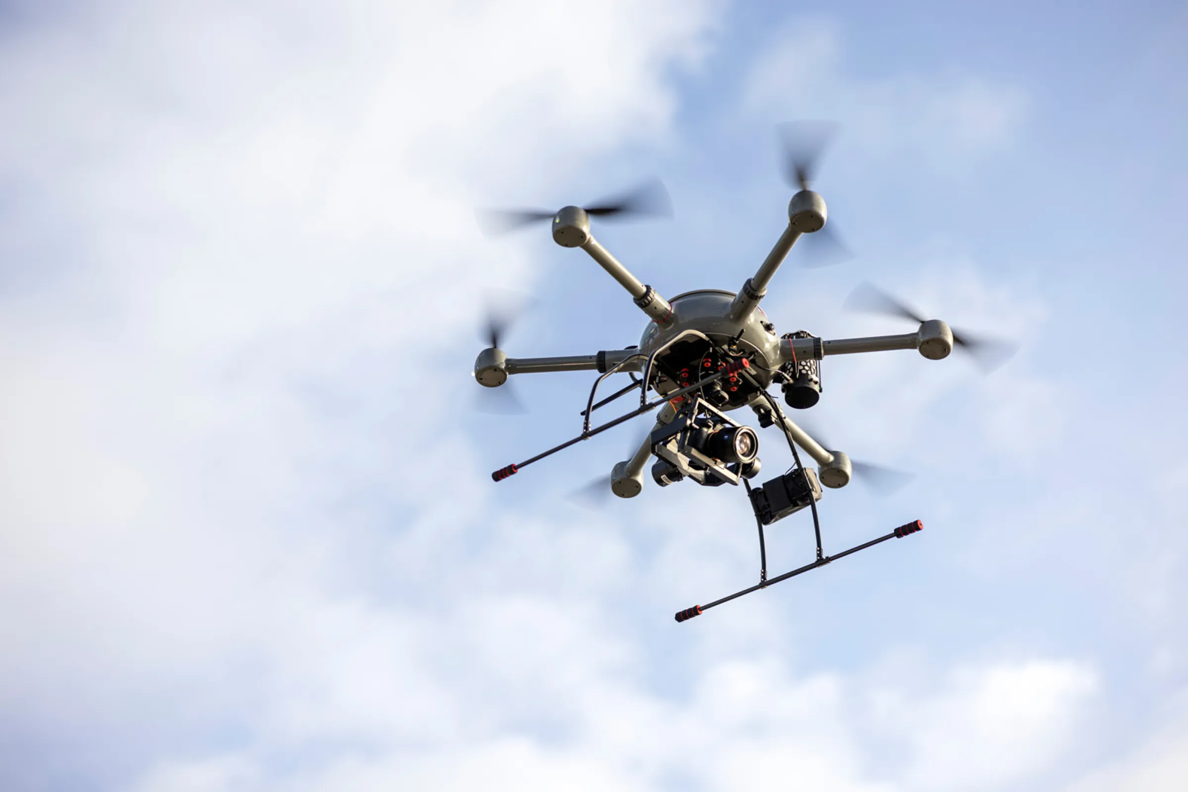 HHLA Sky's Multi-Purpose Drone X11 is an integral part of  the world’s first IEC 62443 cyber-security certified drone control and mobile robot management system: the HHLA Sky Integrated Control Center