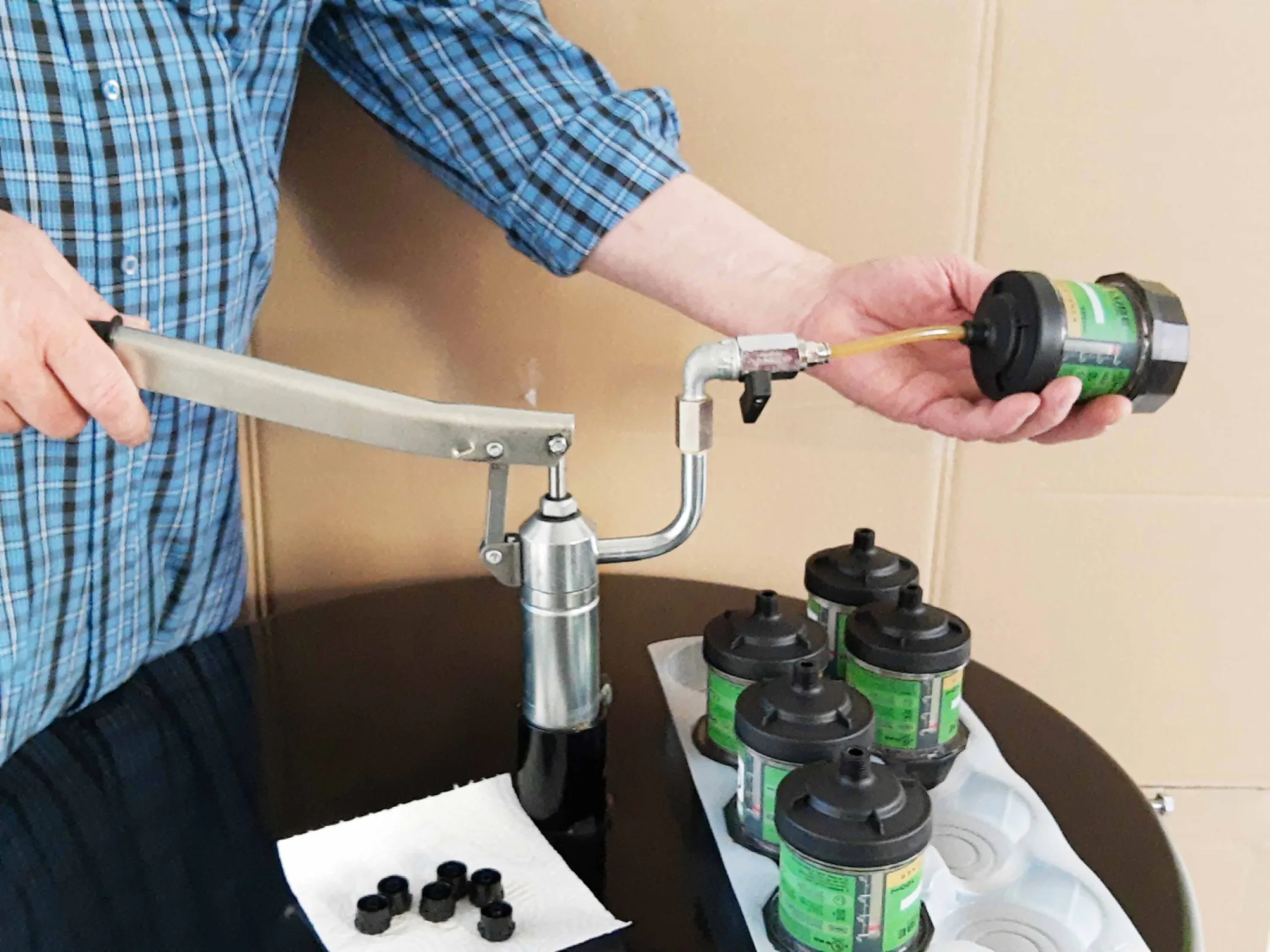 Simply fill it yourself