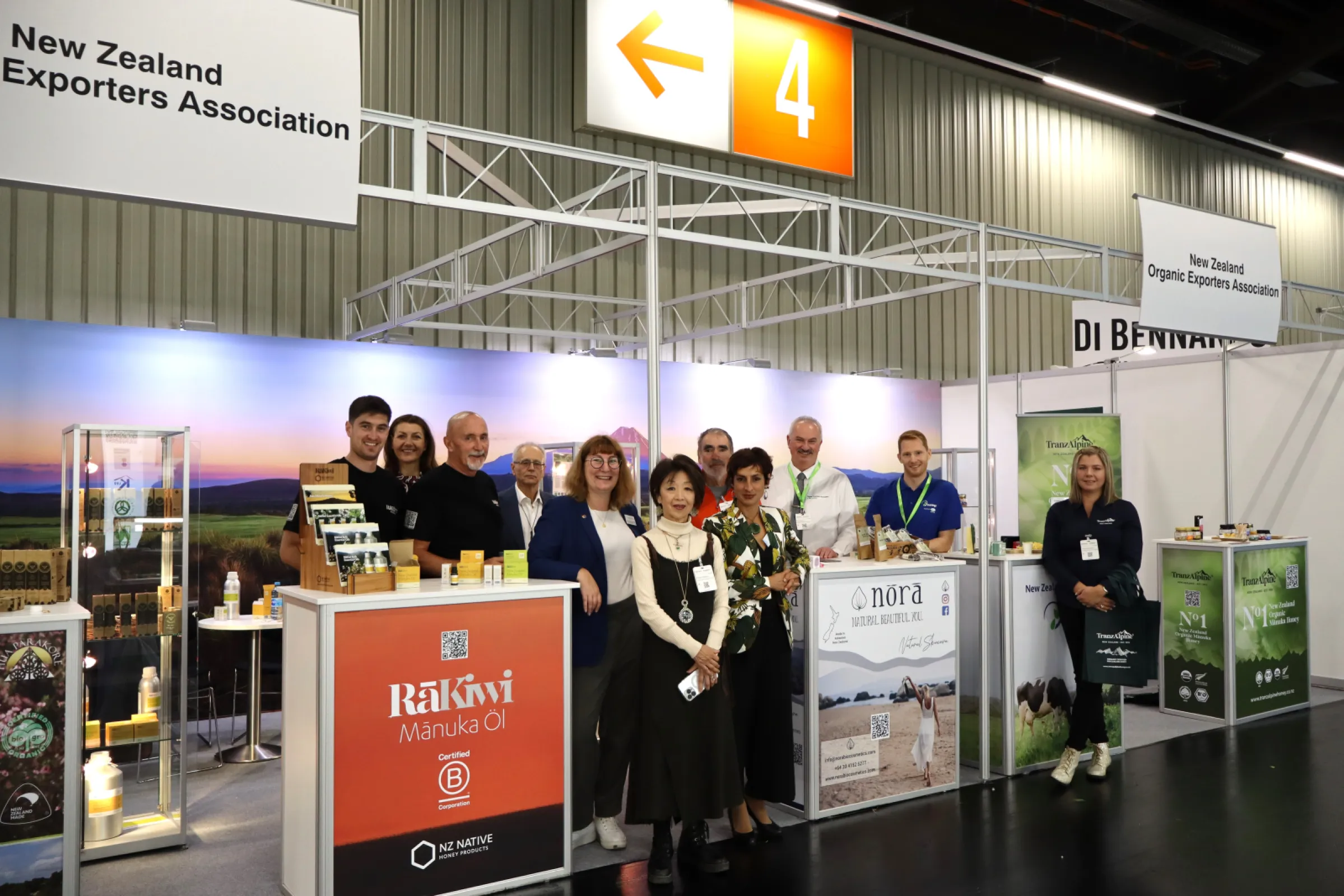 New Zealand Pavilion at Biofach in Nuremberg, 2024 - world's leading Organics B2B trade fair
