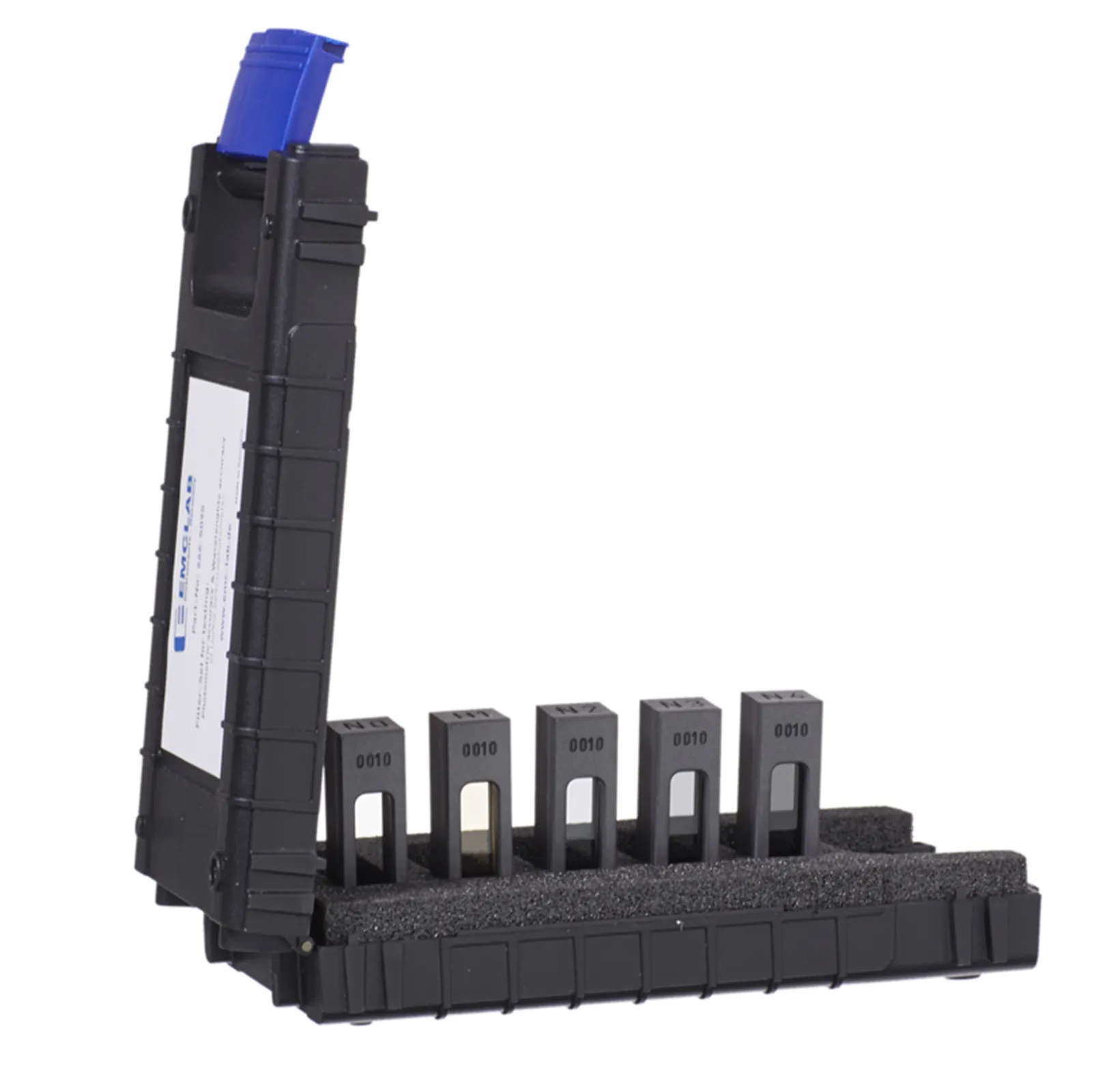 EMC-SET 100 - calibration set for photometric and wavelength accuracy with calibration certificate - NIST traceable