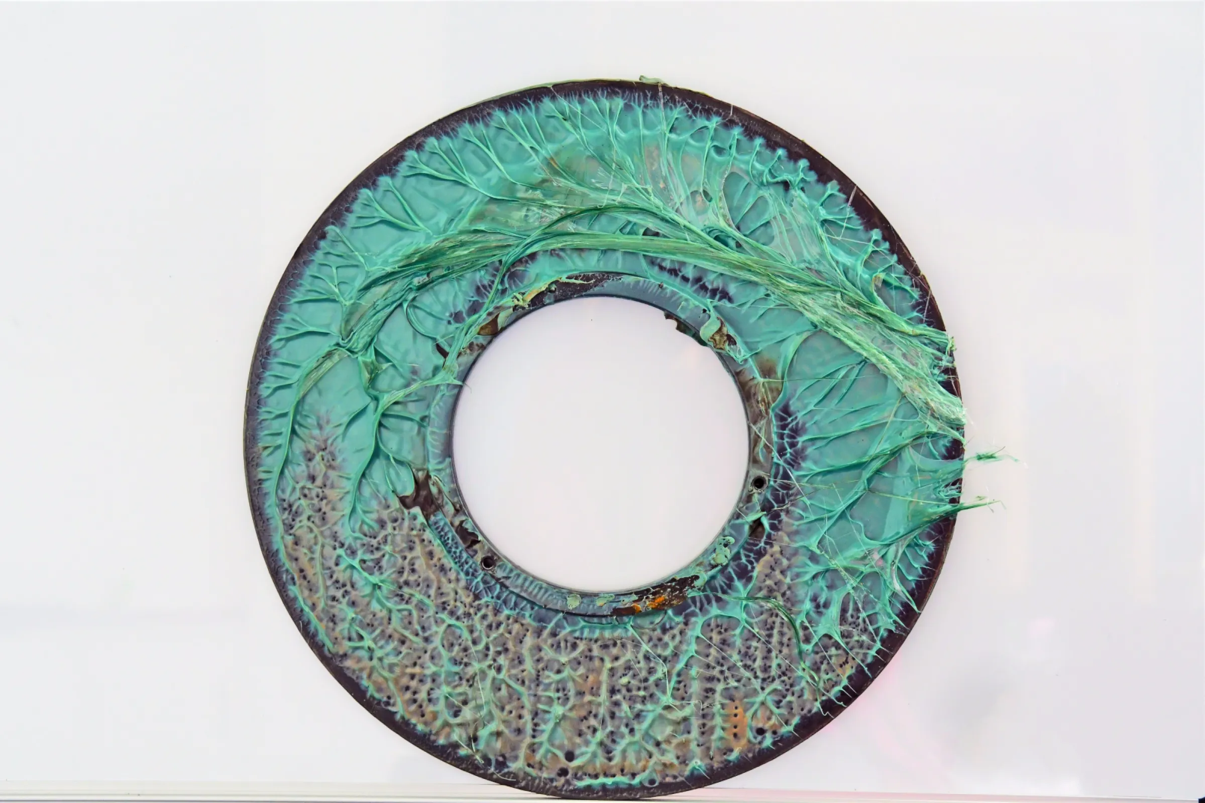 Laser disc before cleaning