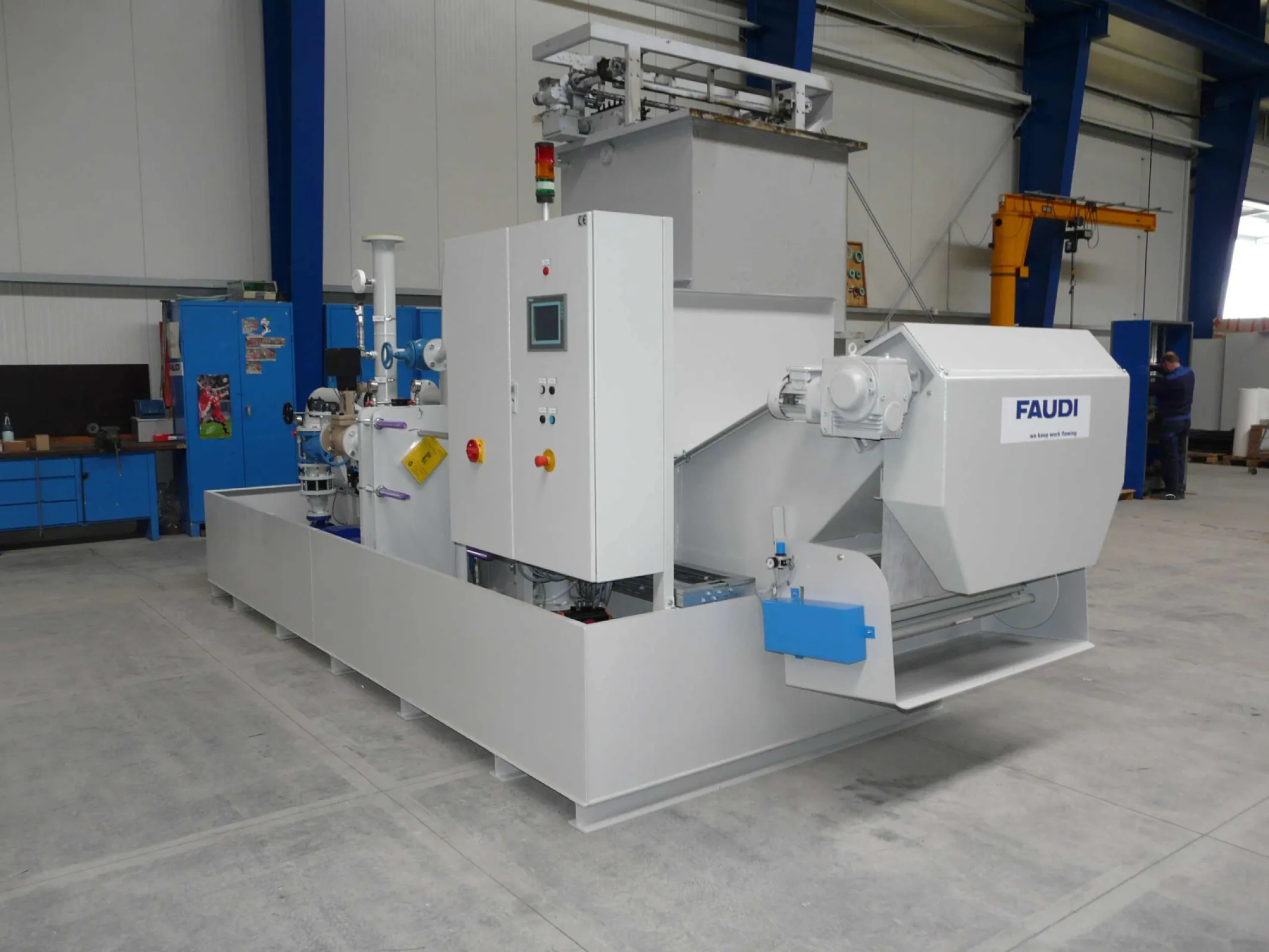 Example for a compact system with a FAUDI vacuum filter - filter area from 0.7 m² to 4.9 m²