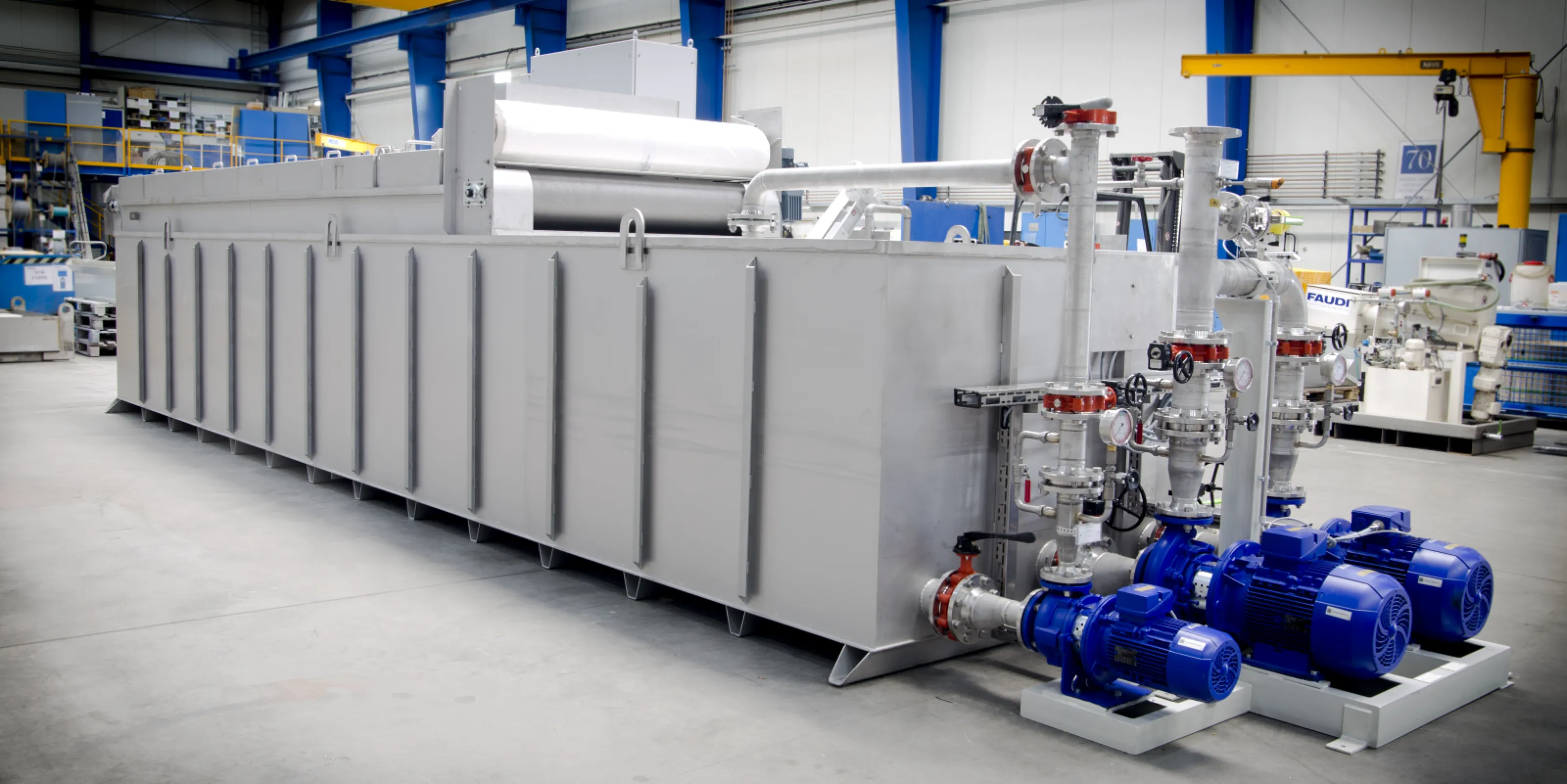 FAUDI Gravity Belt Filter, type AFBAV 7,5/1500