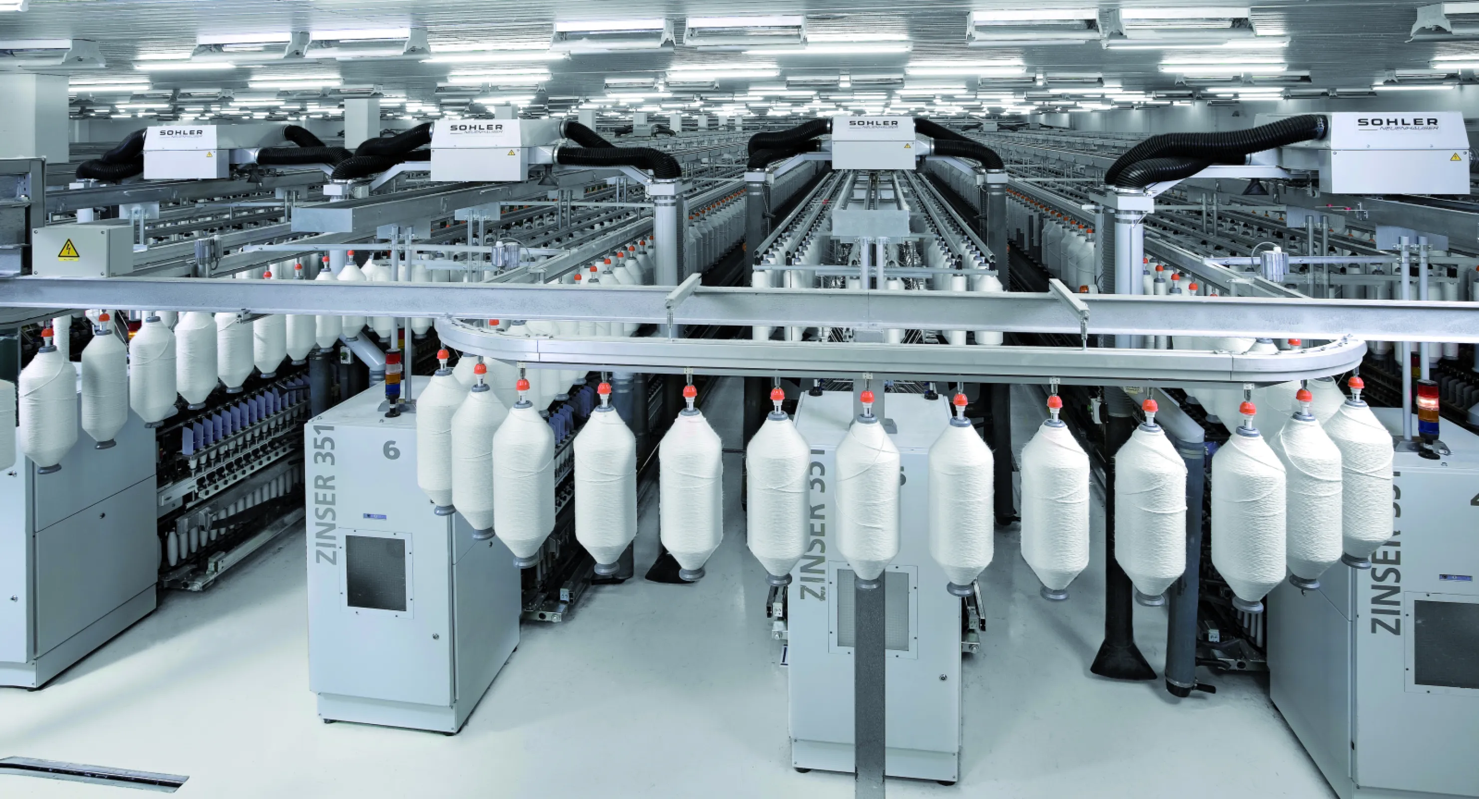 Overhead Travelling Cleaner Uniclean for Spinning Machines