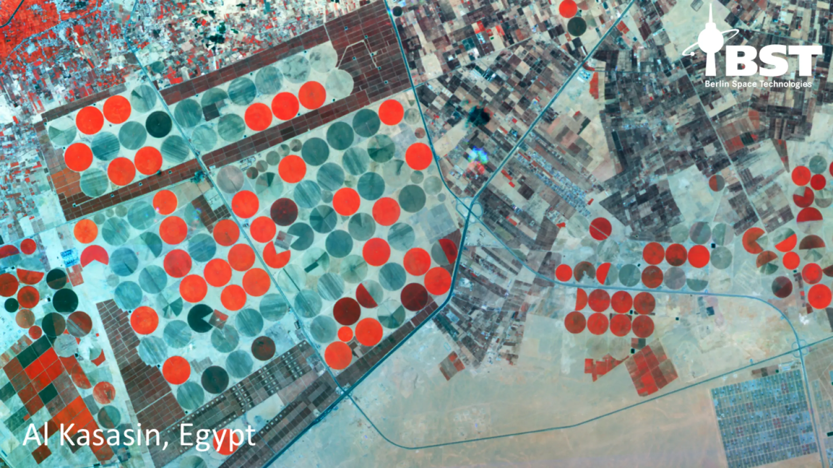 Example image in VNIR false colors