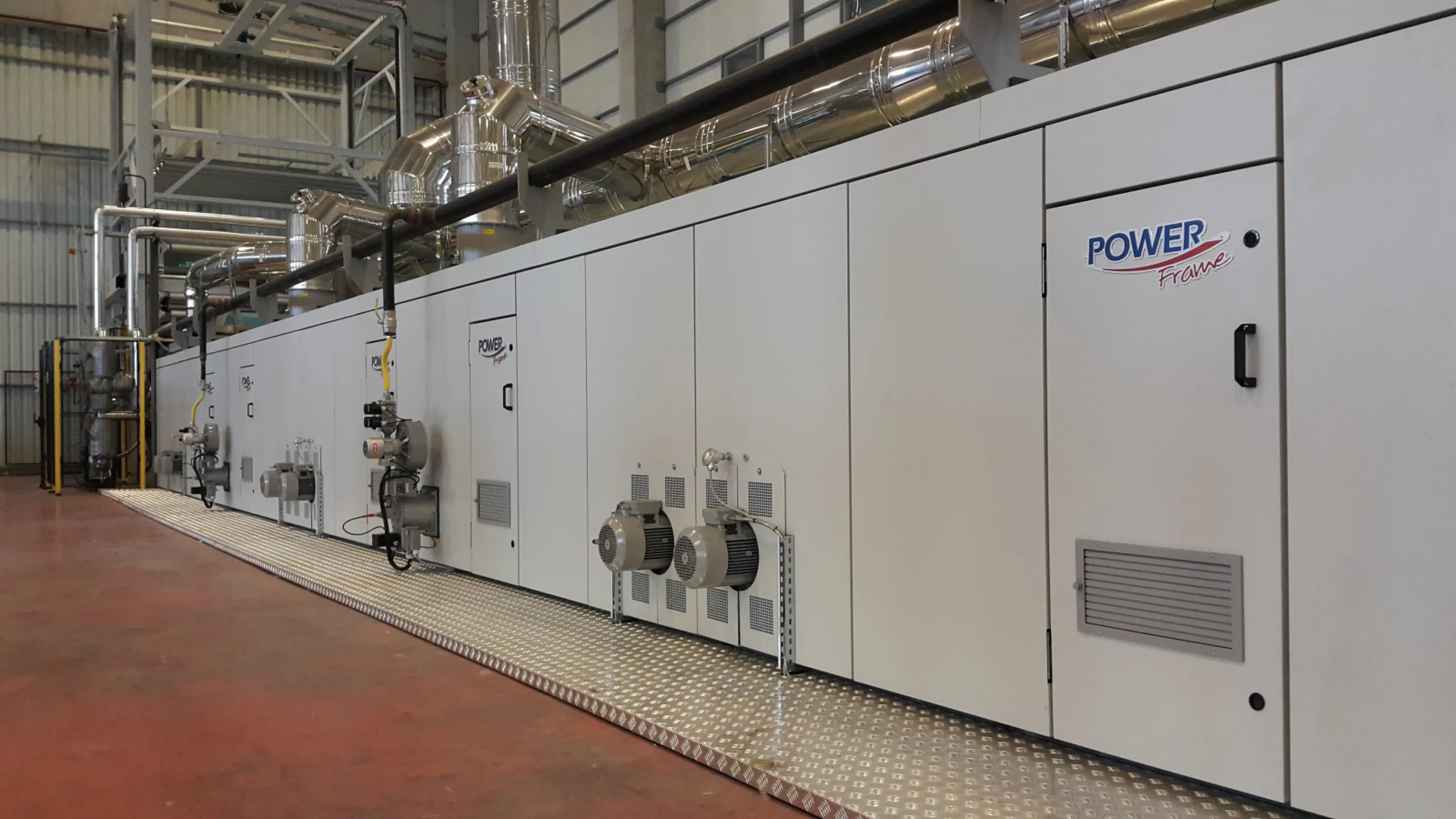 Bruckner SUPRA-FLOW BE air-through single belt oven for light-weight nonwovens