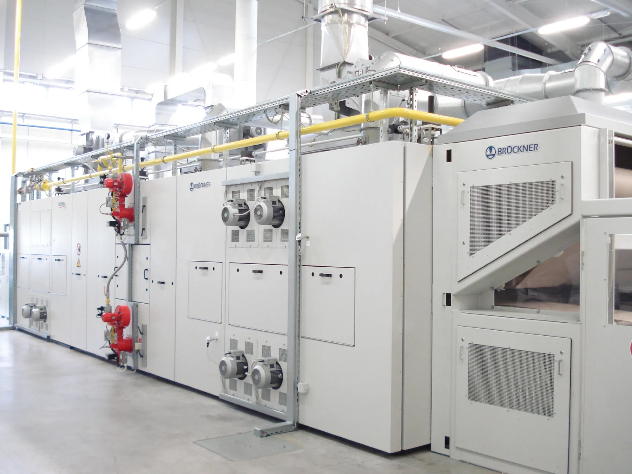 Bruckner SUPRA-FLOW BX double belt thermofusion oven for high-loft nonwovens