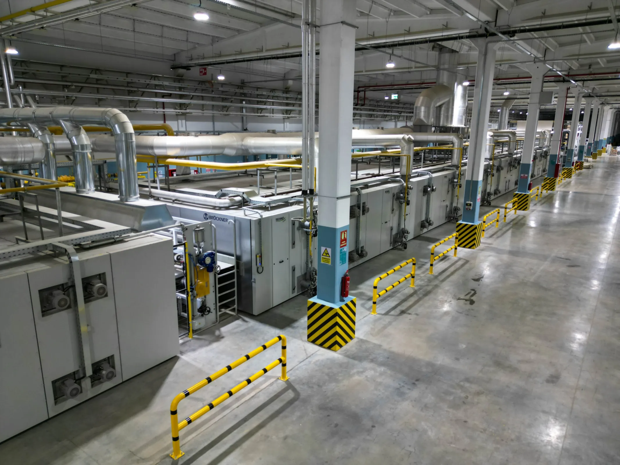 Bruckner back-coating and drying line for carpets