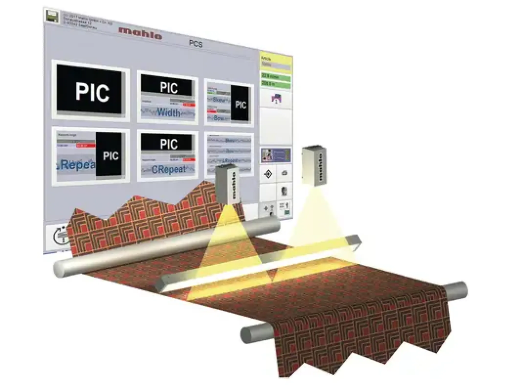Patcontrol PCS - Pattern control system and weft distortion control Pattern detection, skew correction and pattern repeat control with one system