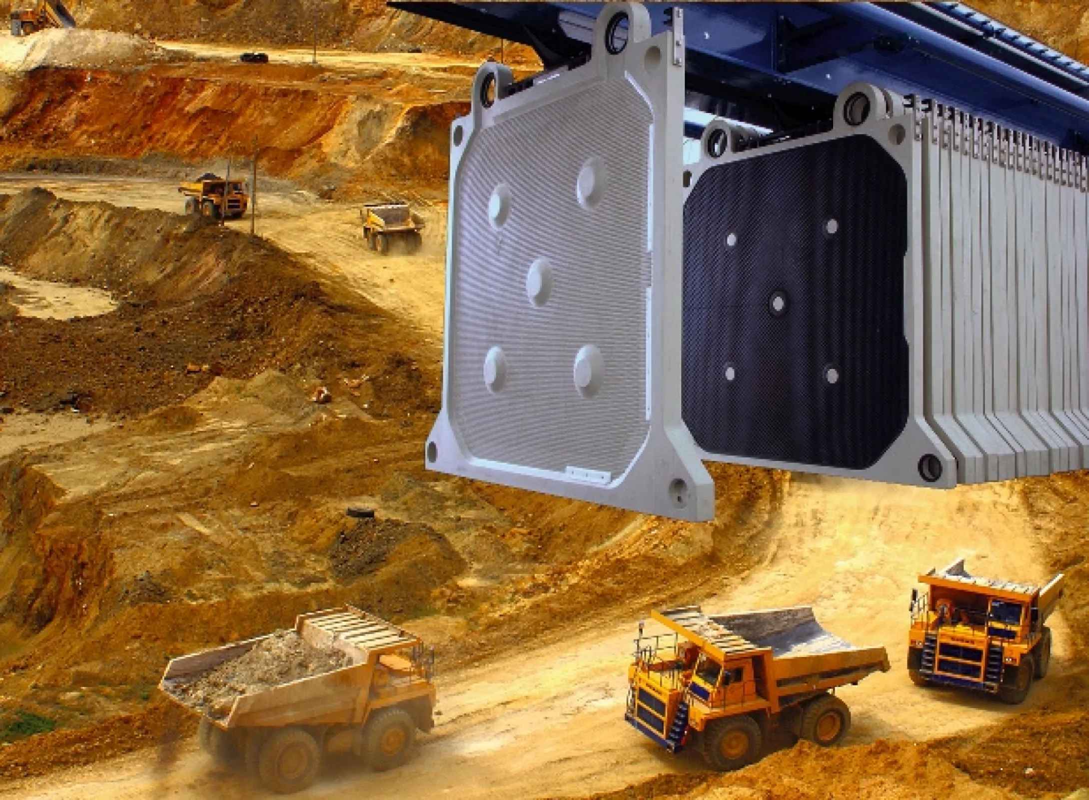 Mining Plate - Double top feed 2000x2000mm