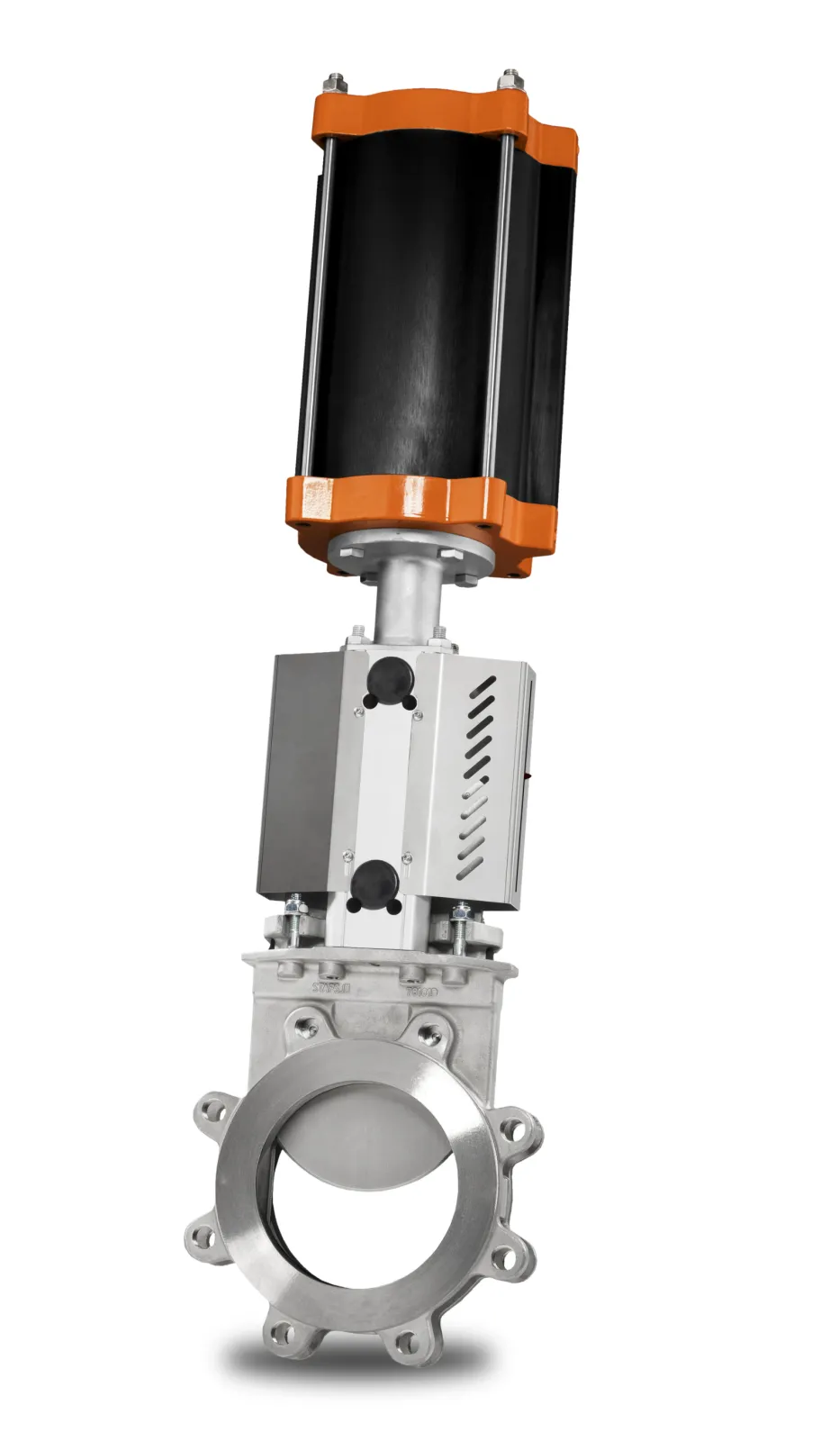 WB 14E: Válvula de guillotina tipo lug con cuerpo de acero inoxidable