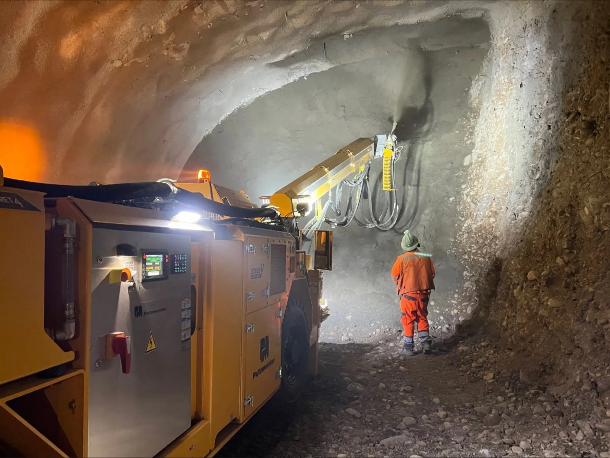 Putzmeister Wetkret 4 Spraying