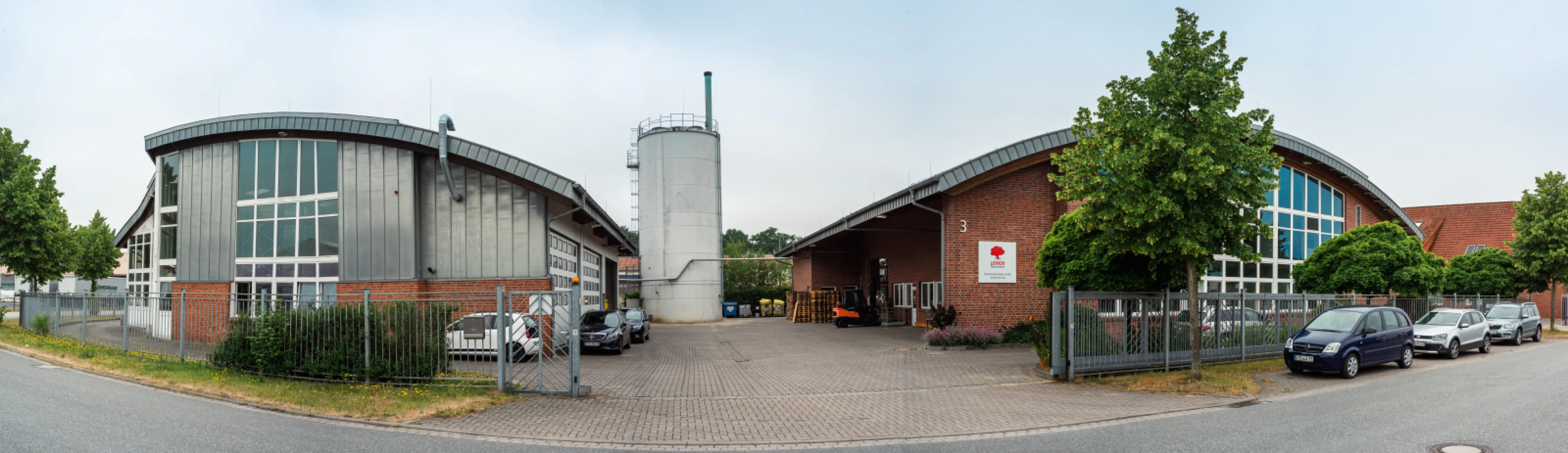 Panorama of the company headquarters in Horneburg, Germany