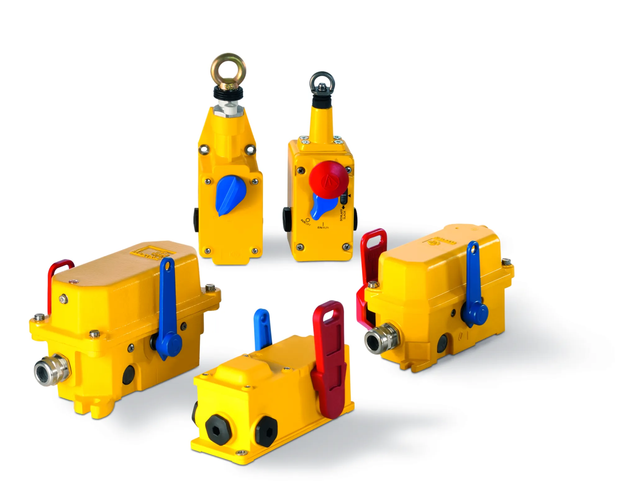 Interruptores de parada de emergencia