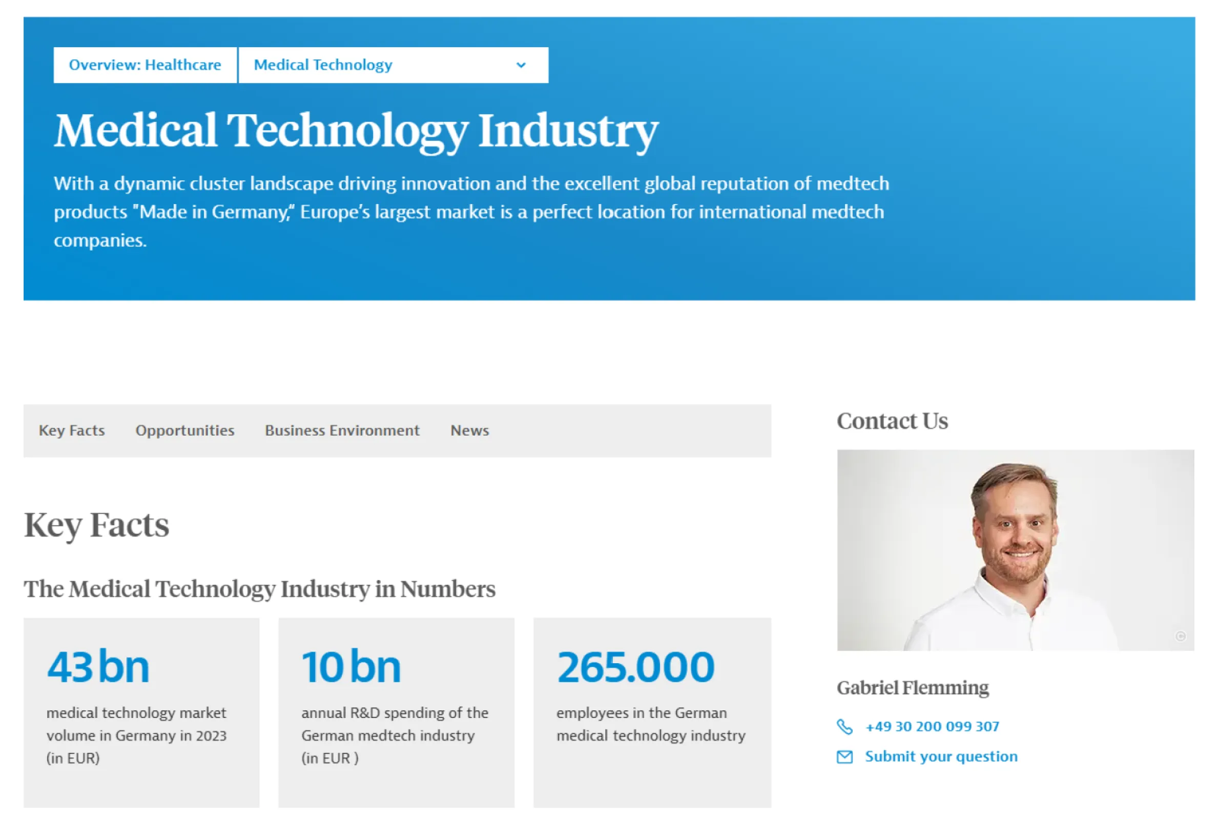 Medical Technology in Germany: GTAI expert