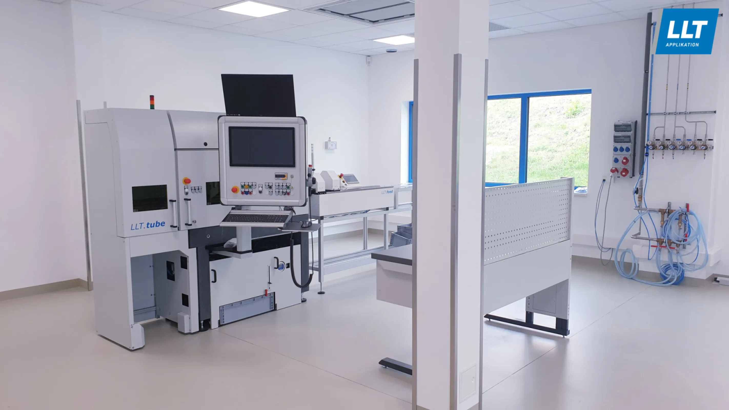 For laser applications and processes with special requirements for the production environment, LLT Applikation has special, air-conditioned facilities.