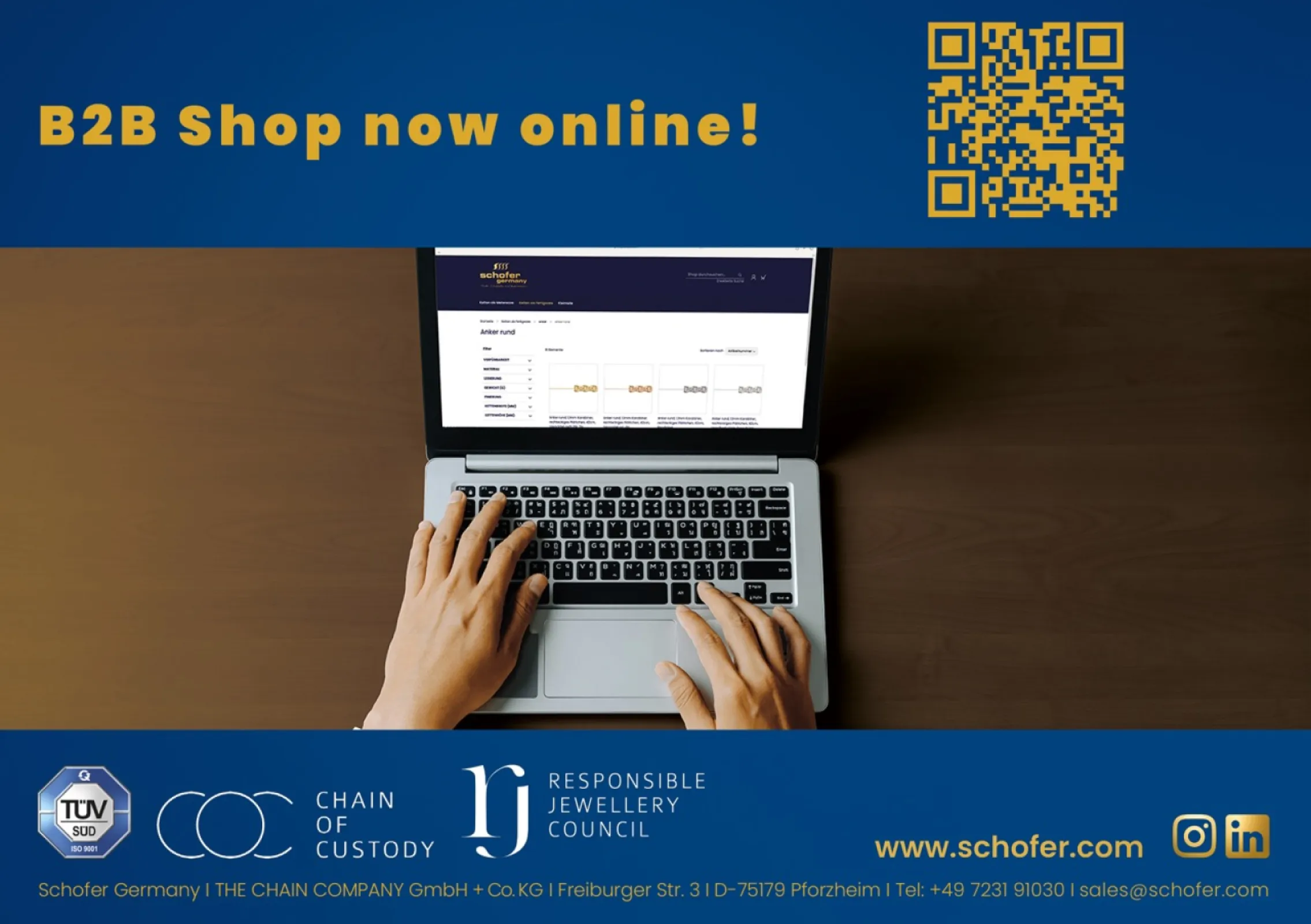 The new Schofer B2B Onlineshop is now live!