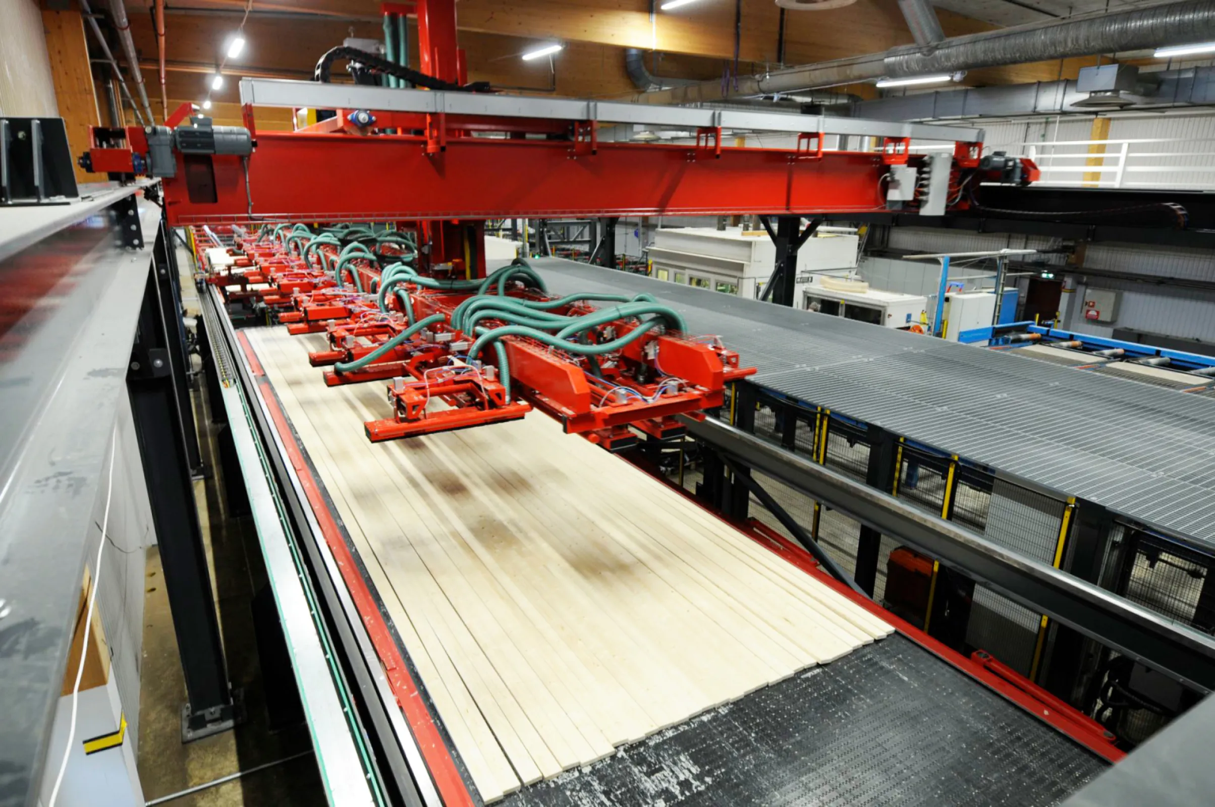 Placing of length lamellas