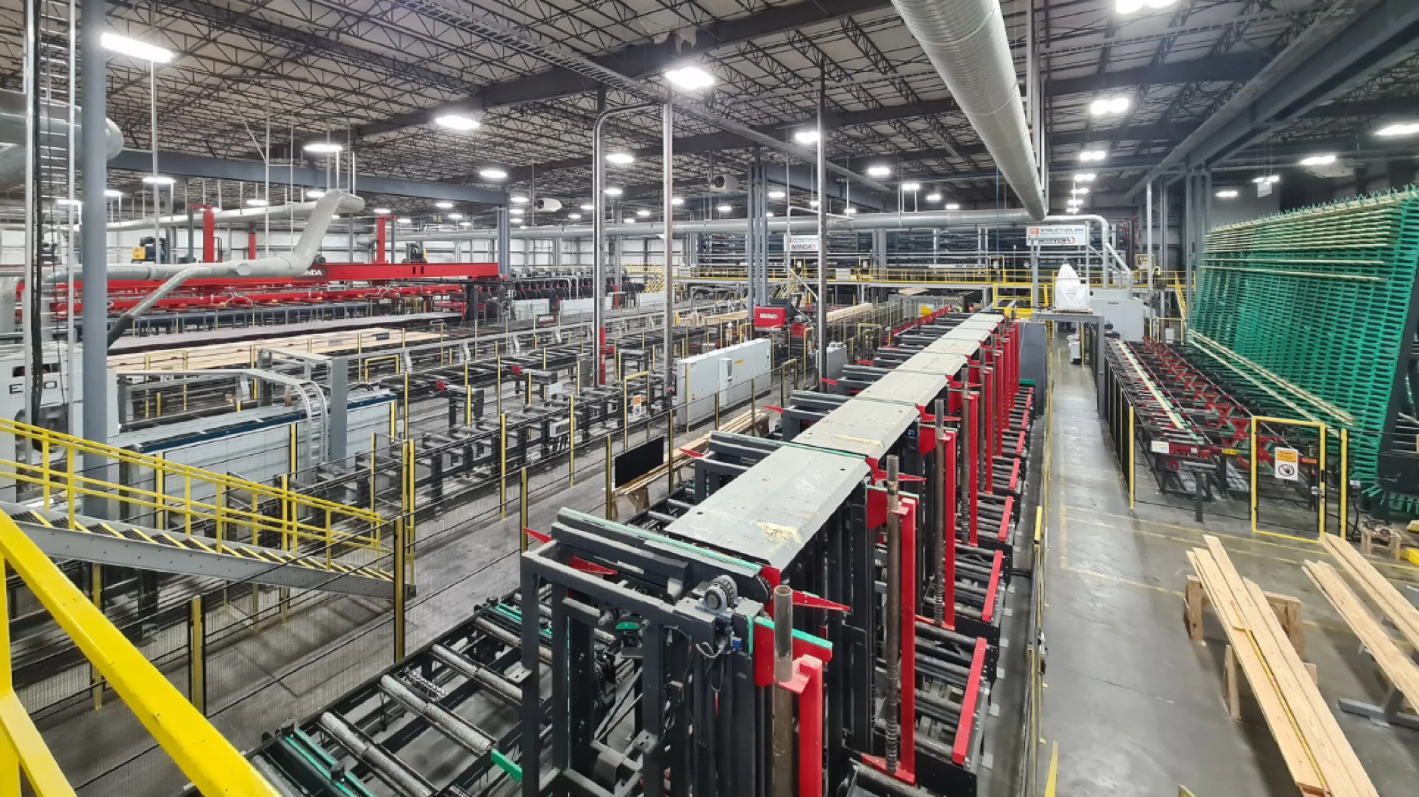 Overview of a glulam plant