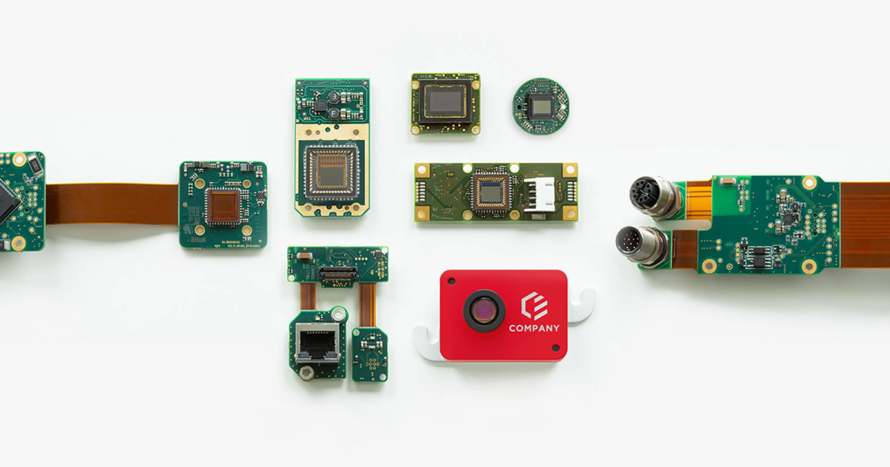 Customised solutions from IDS: Industrial cameras optimised for your application. The spectrum of possible customisations ranges from logo imprints and software adaptations to custom designs.