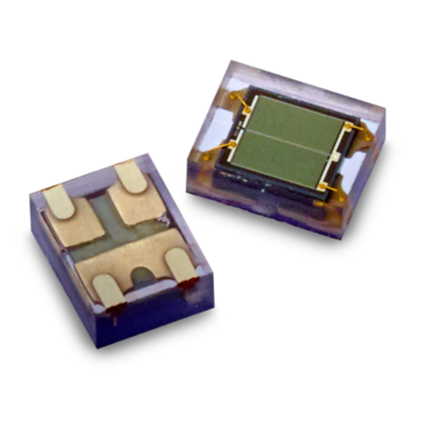 Dual channel NIR-SiPM with 1x1mm2 size (AFBR-S4P11011R).