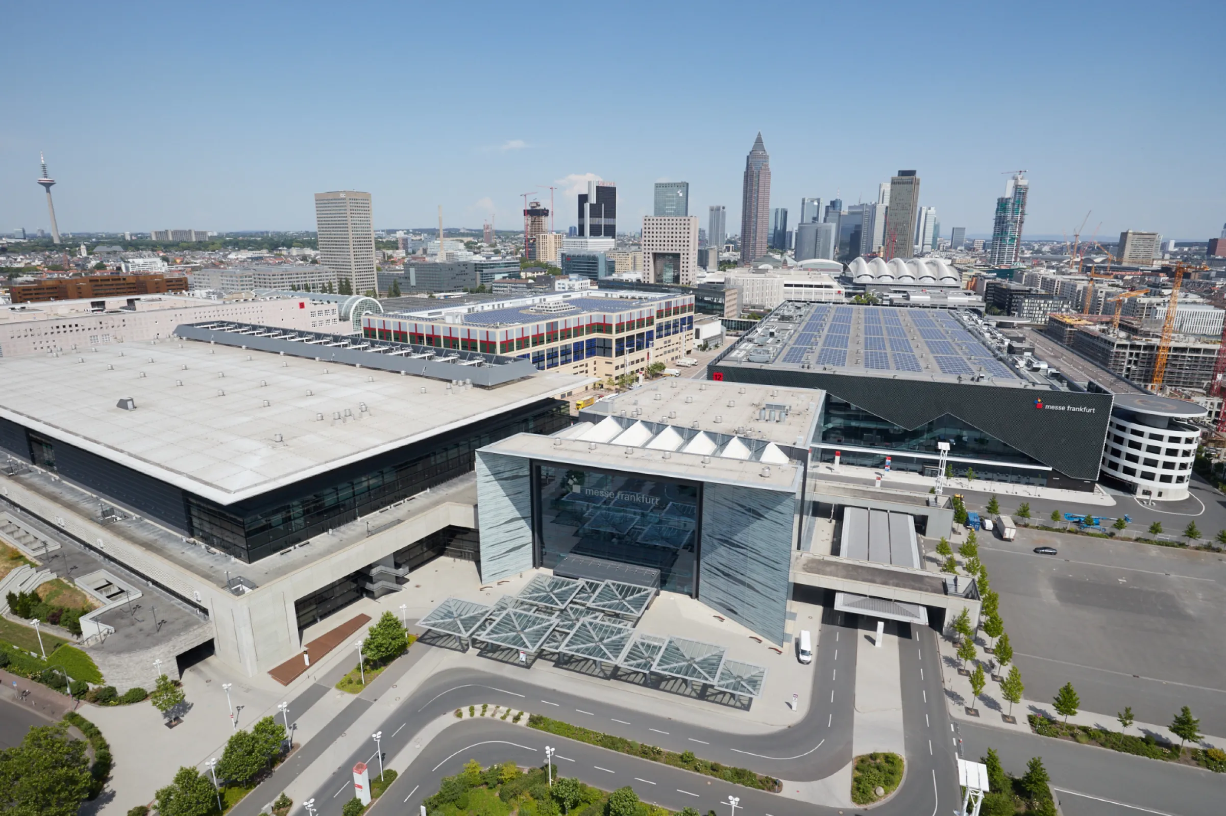 Messe Frankfurt - fairground from the west