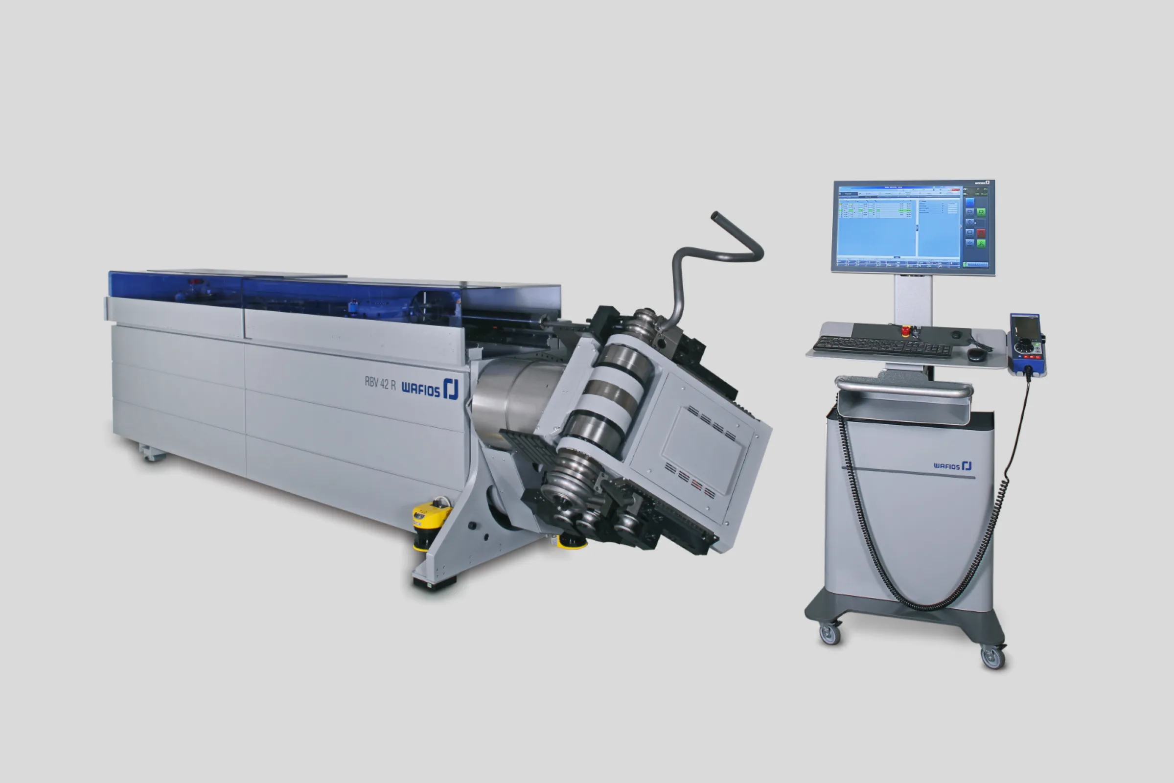 CNC Tube Bending Machine for the Production of Two- and Three-Dimensional Parts of Tube or Solid Material RBV 42