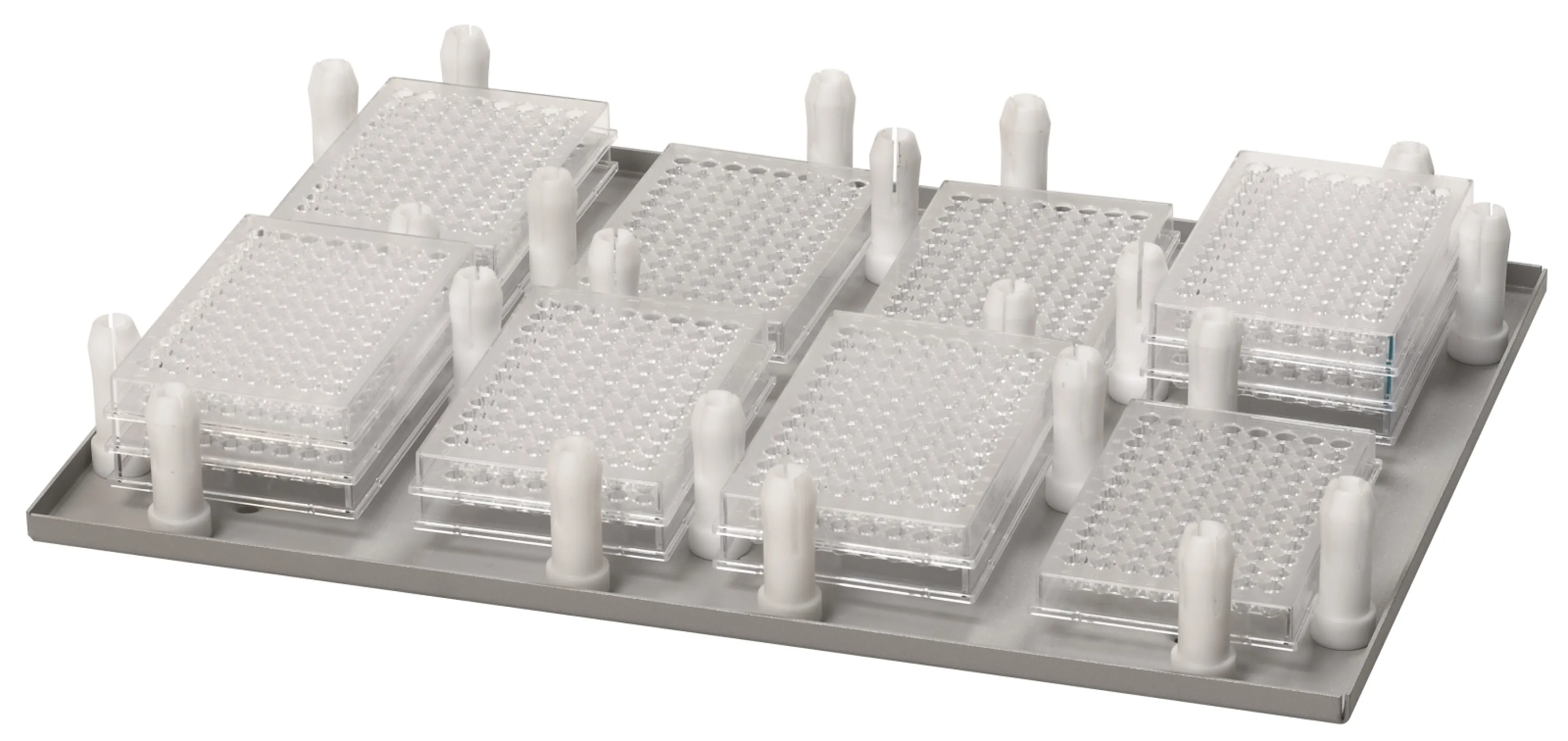 Rack system with high clamping pins