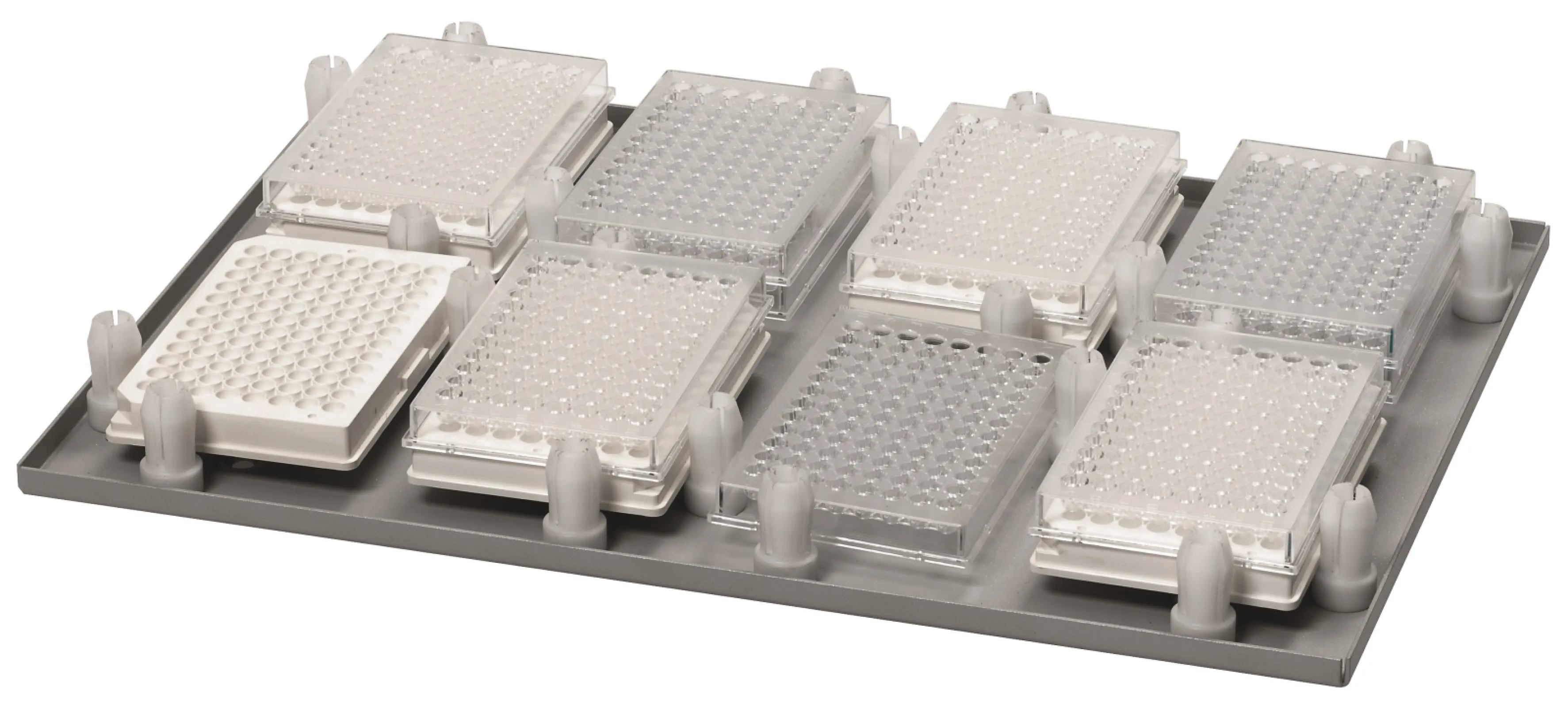 Rack system with clamping pins