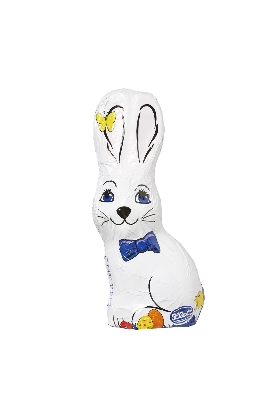Chocolate bunny wrapped in foil