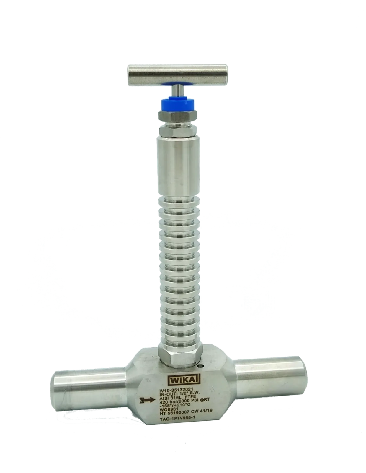 Cryogenic needle valve, model IV1