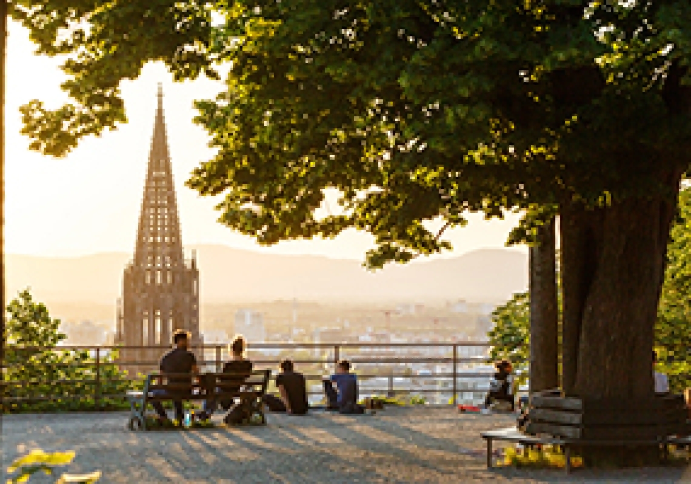 View from the Schlossberg to the Upper Rhine Valley