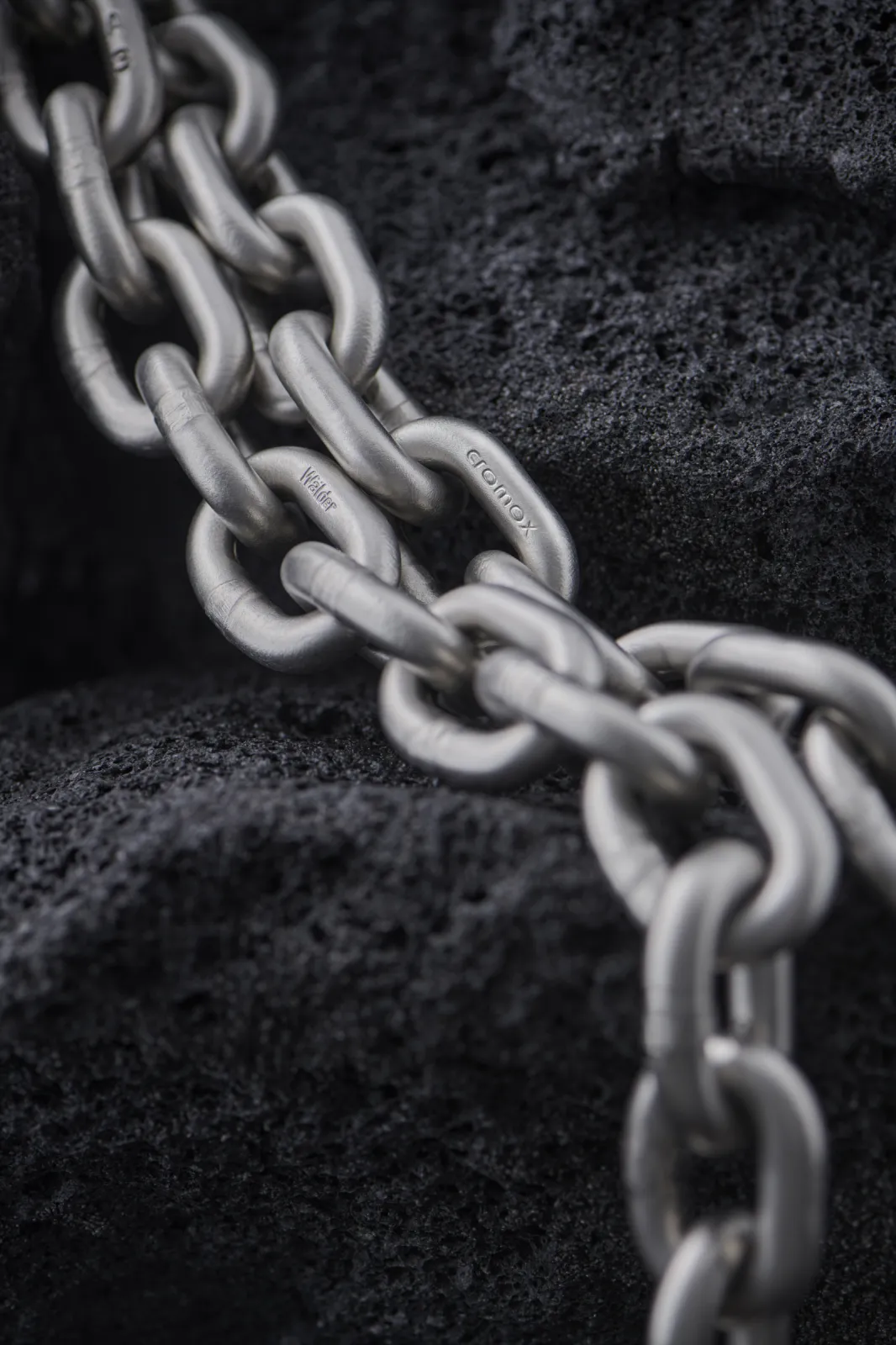 cromox® chains (blasted) made of stainless steel (INOX)