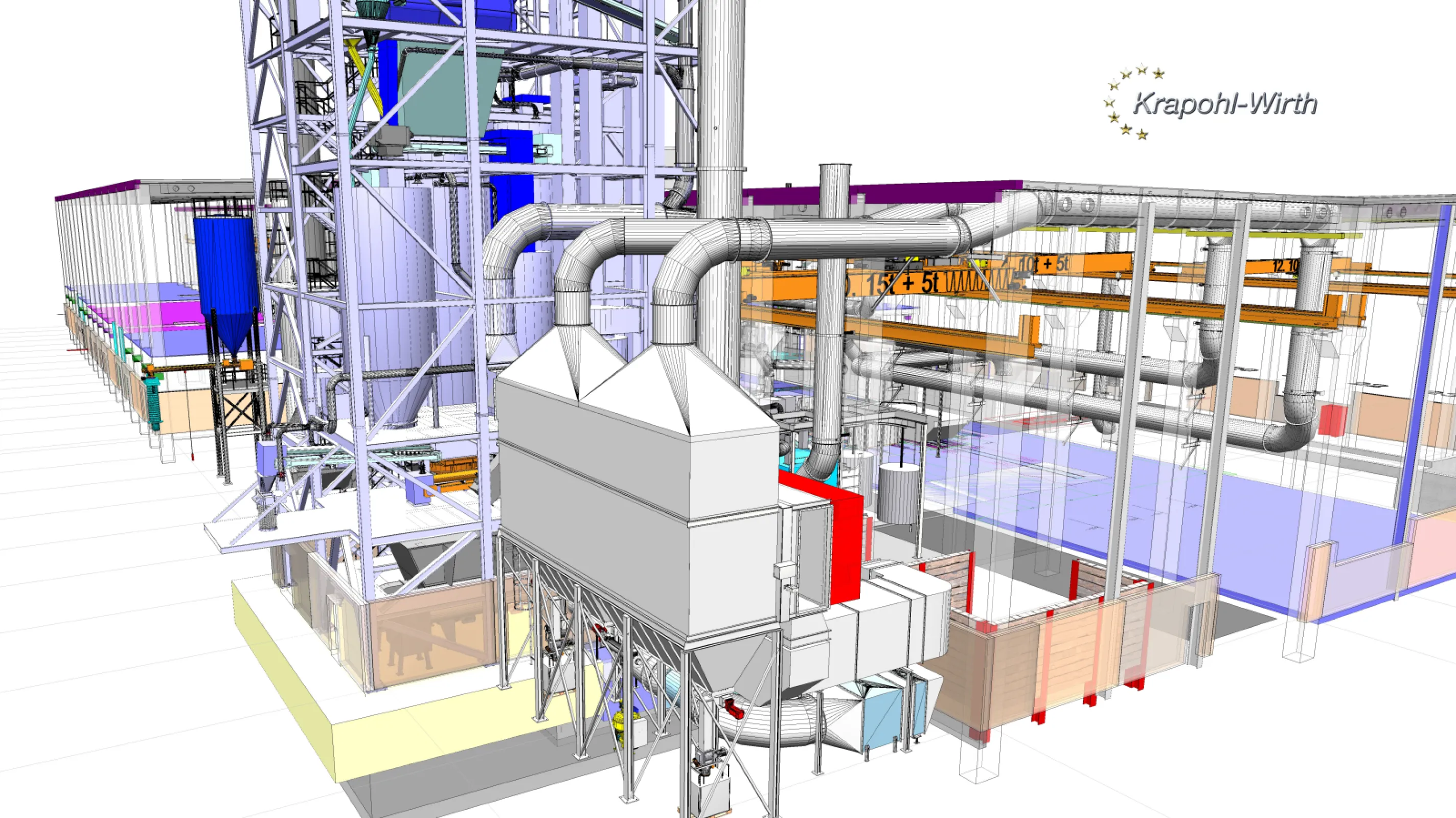 Greensand tower incl. dedusting. Foundry project successfully implemented and finalized by Krapohl-Wirth !