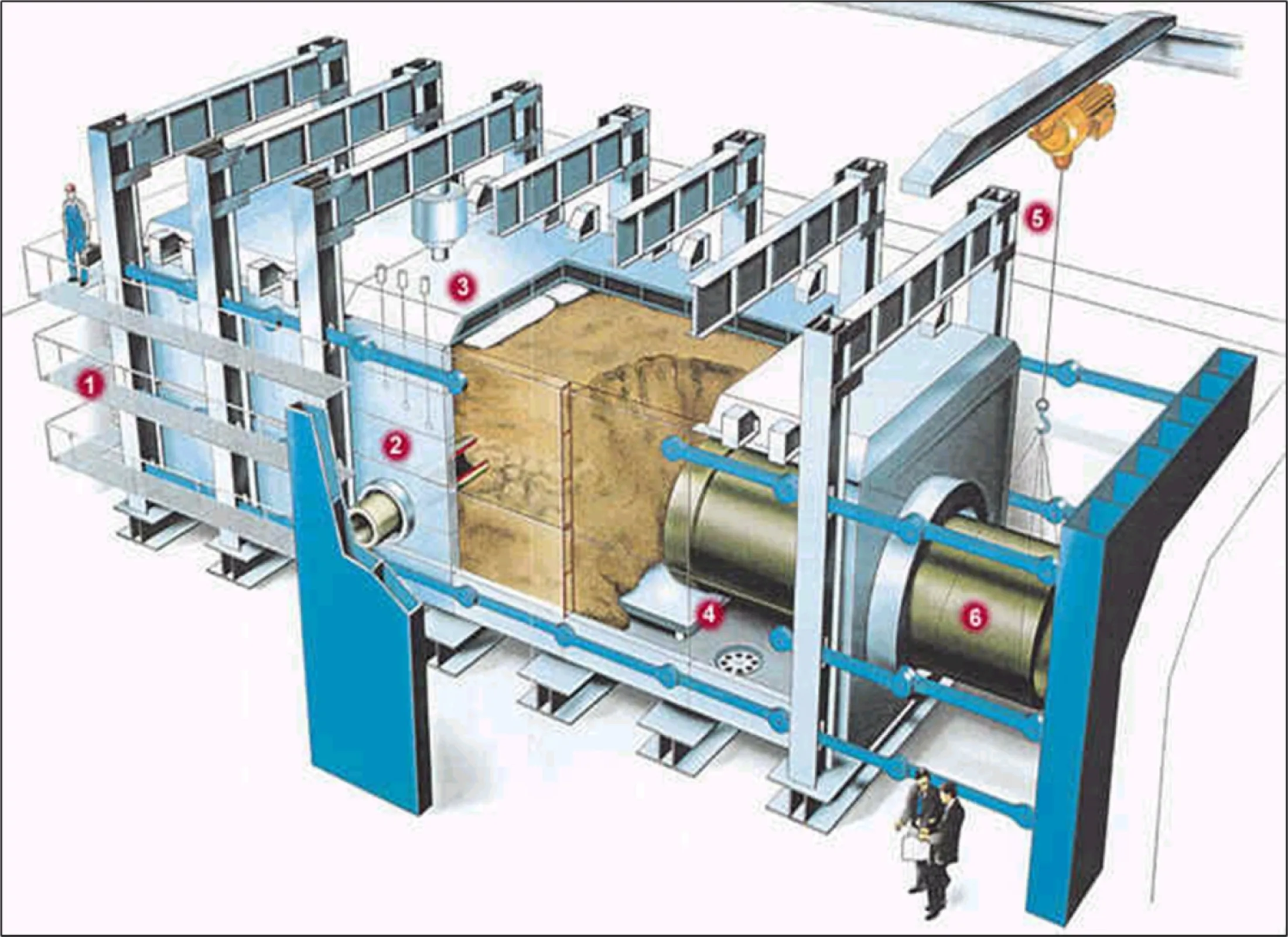 IKT large-scale test facility: length 18 m, width 6 m, depth 6 m