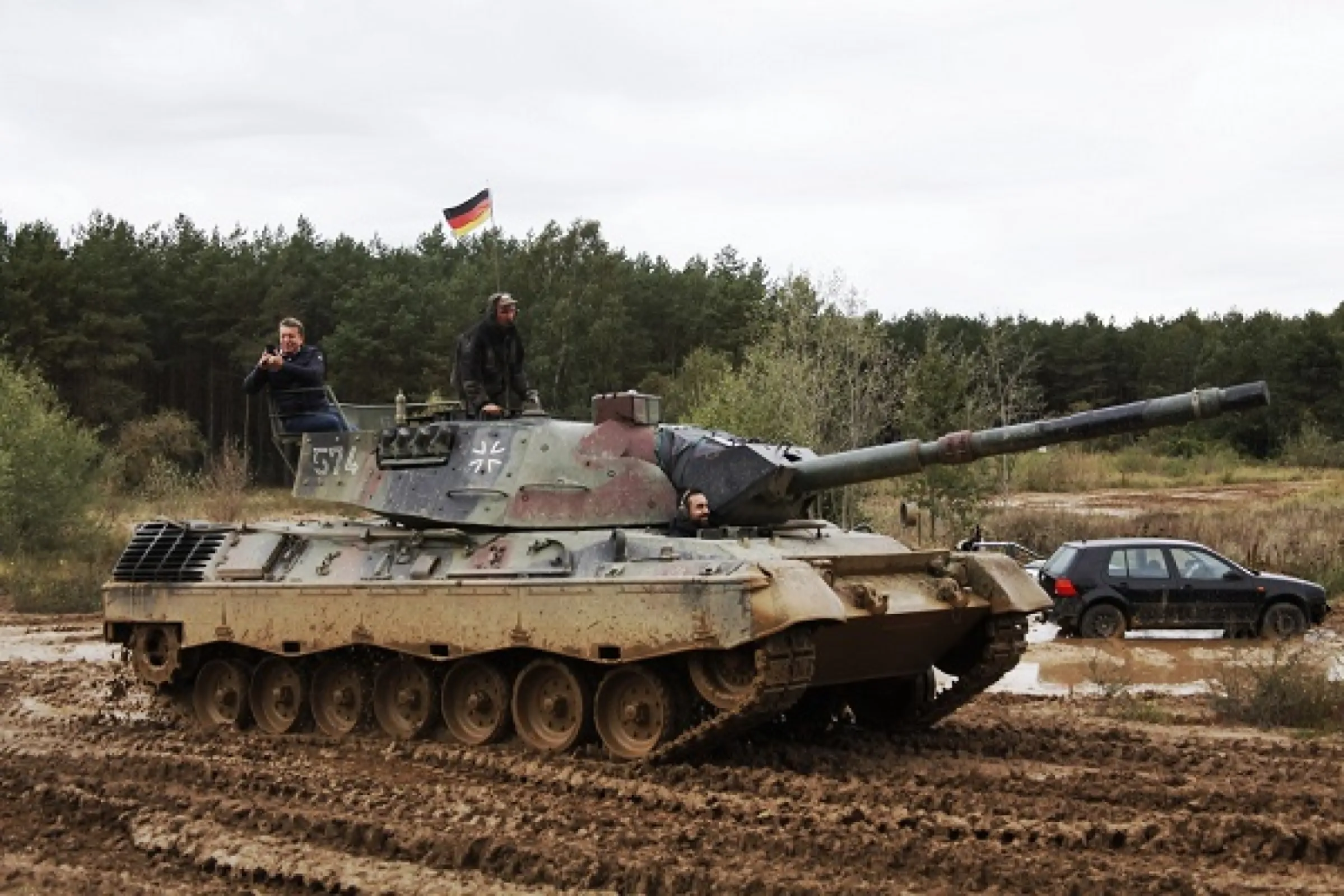 Command a tank.  Crush a car