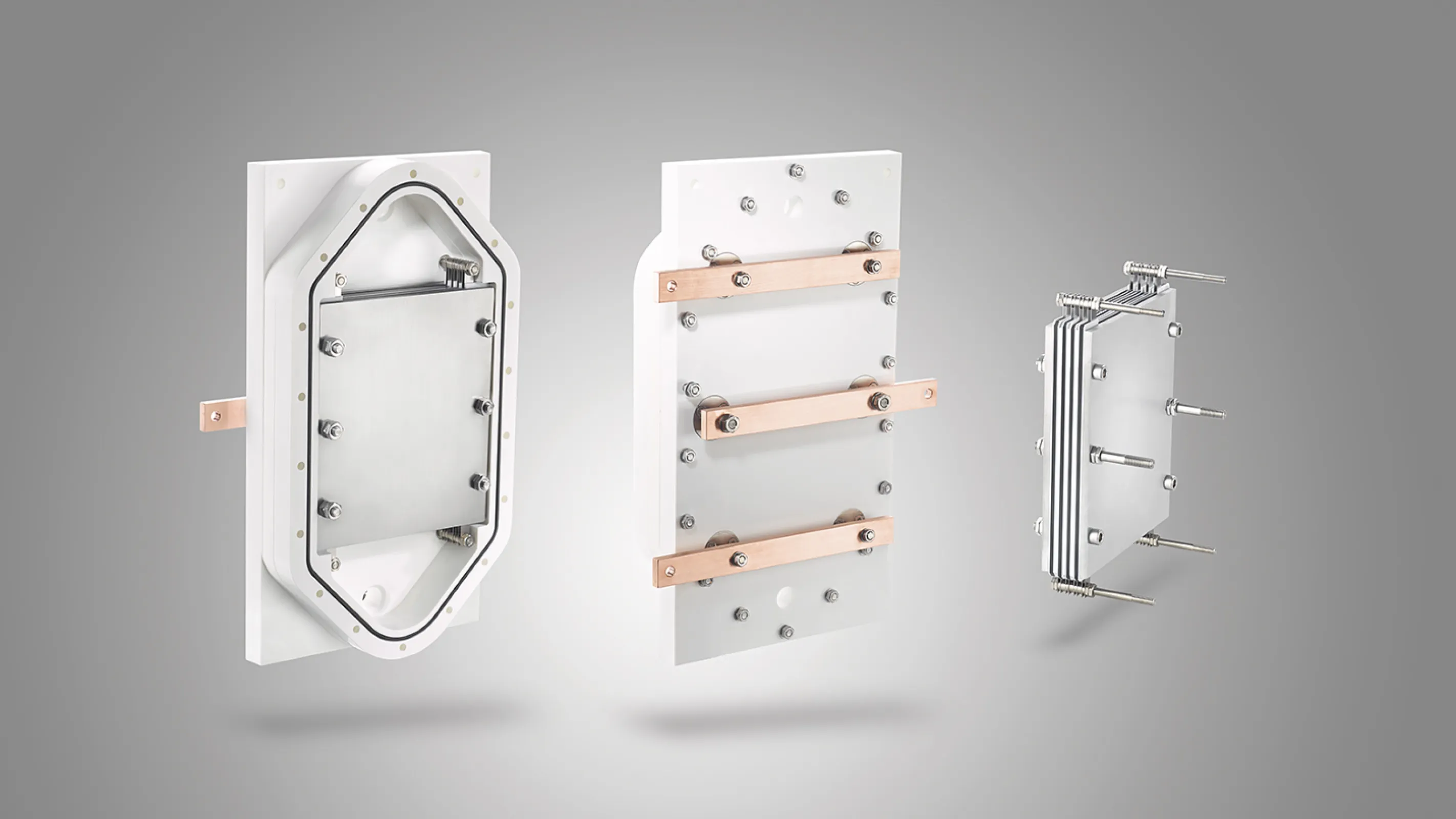 DiaCCon electrolyser using Diamond Electrodes on Silicon base material