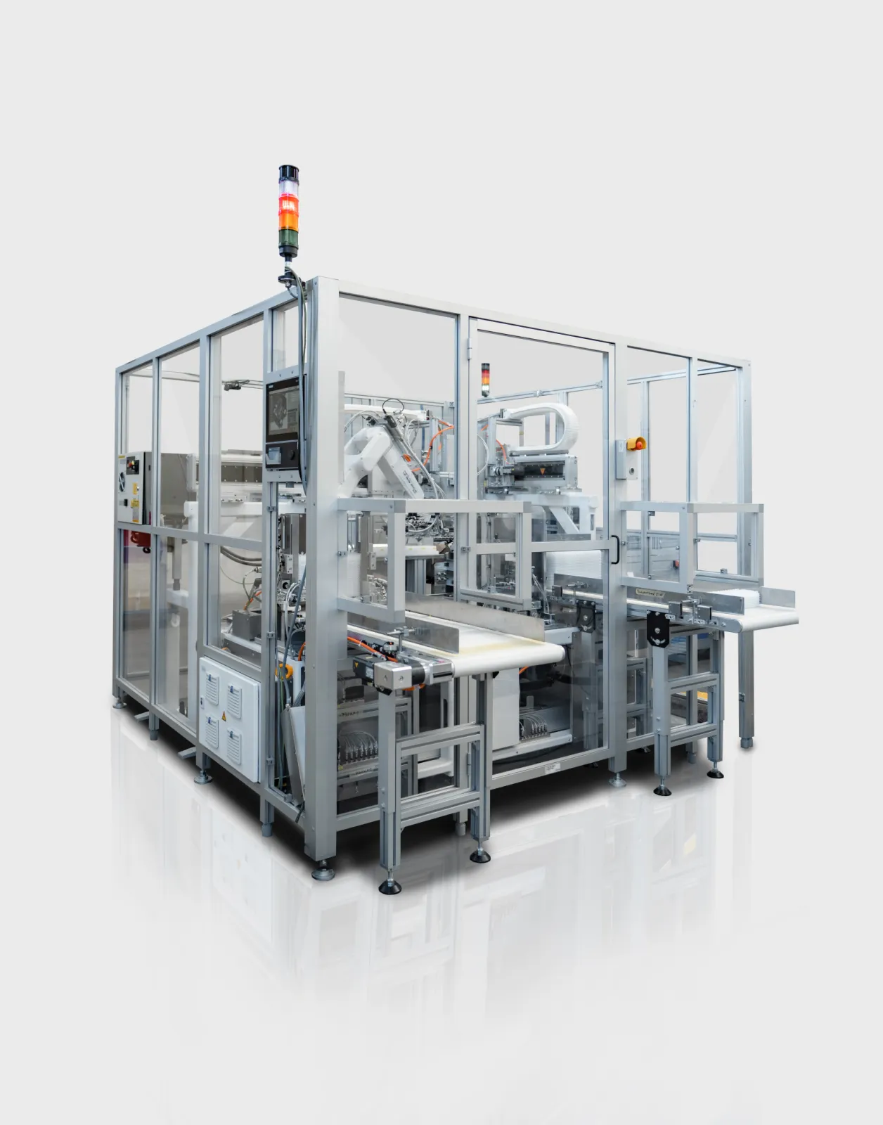 Rondo tray packing unit